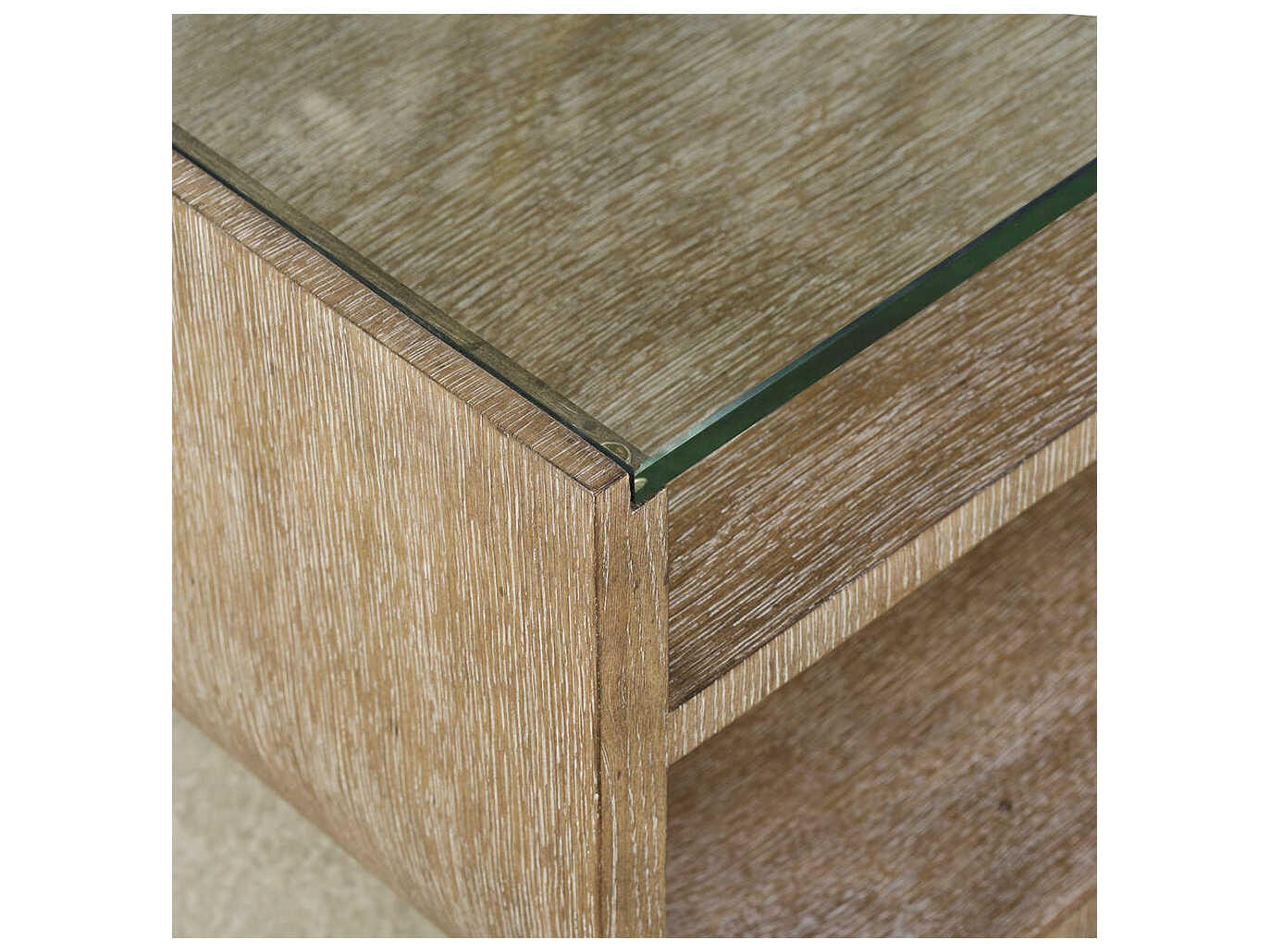 Oliver Home Soho Rectangular Glass Hampton Coffee Table