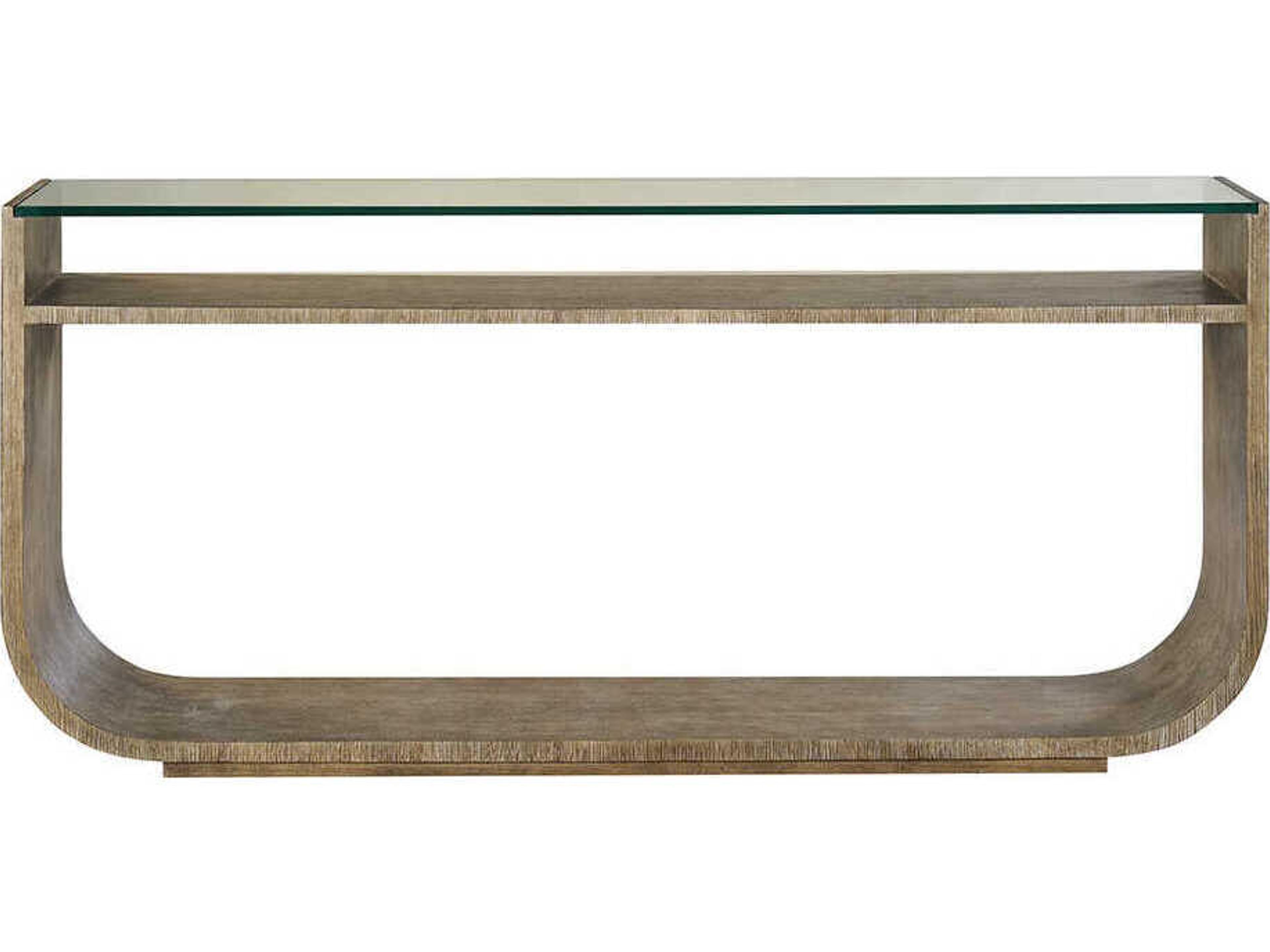 Oliver Home Soho Rectangular Glass Hampton Console Table