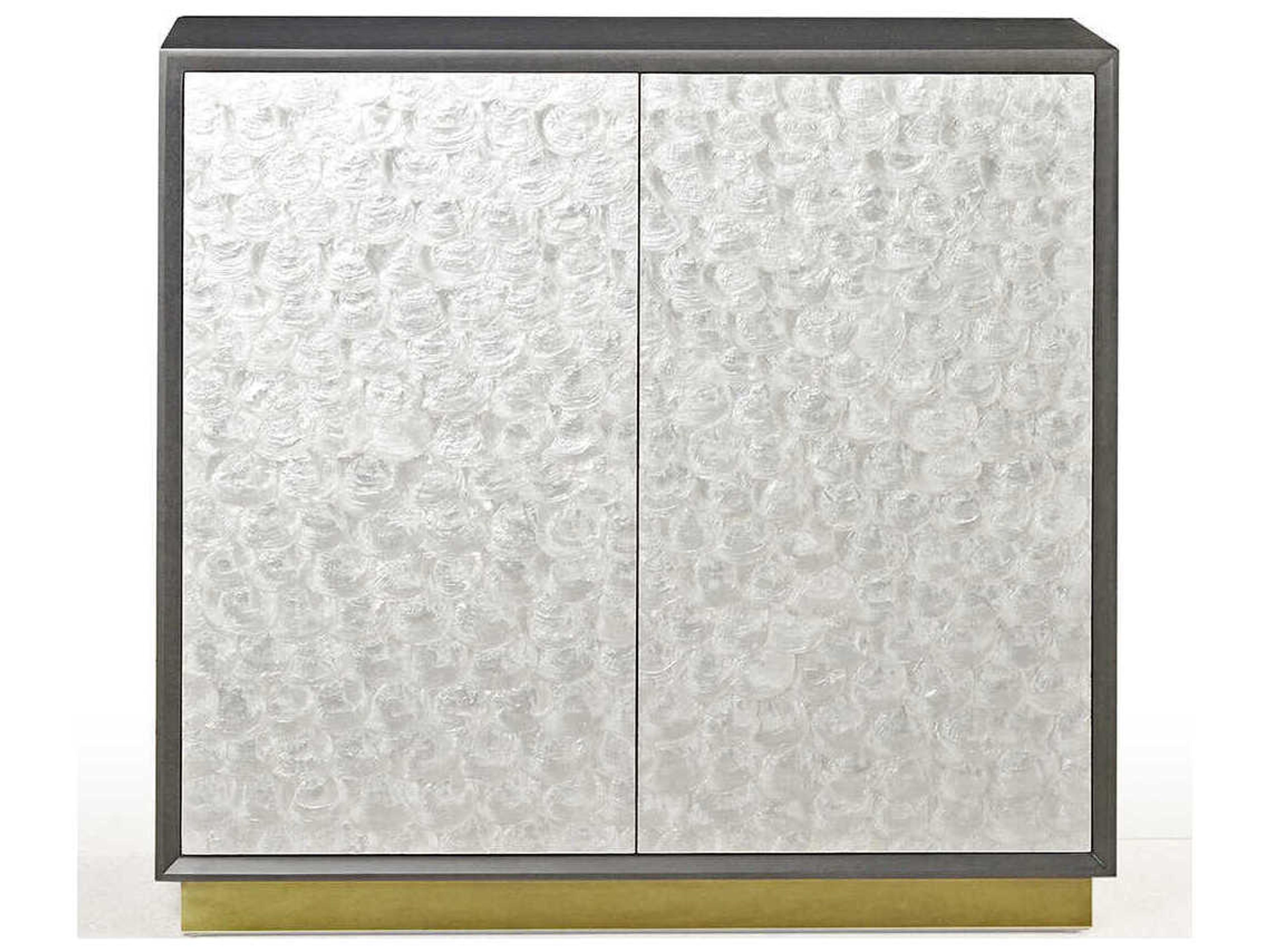 Oliver Home Capiz Acacia Wood Display Cabinet