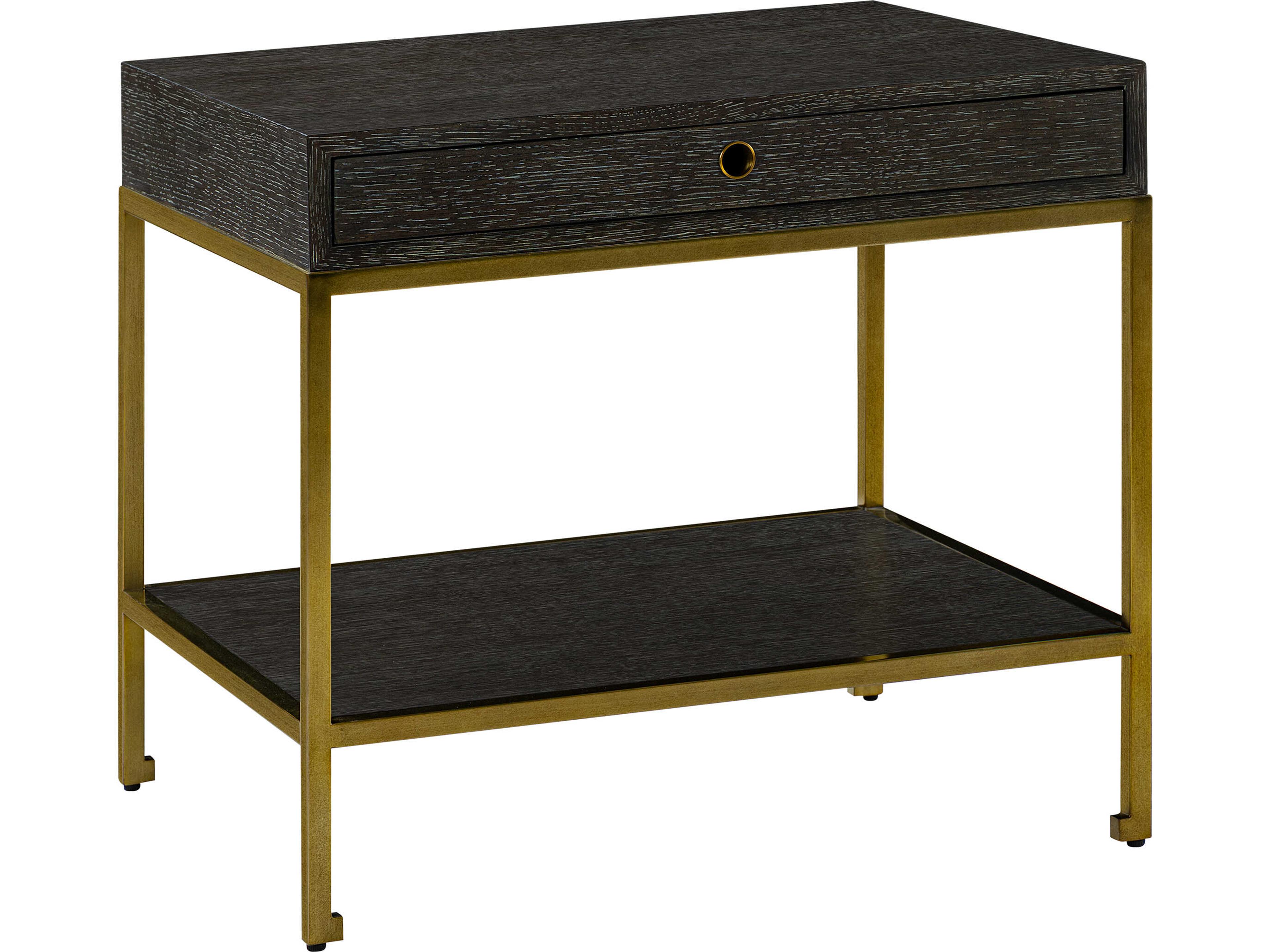 Kent Rectangular Wood Midnight End Table
