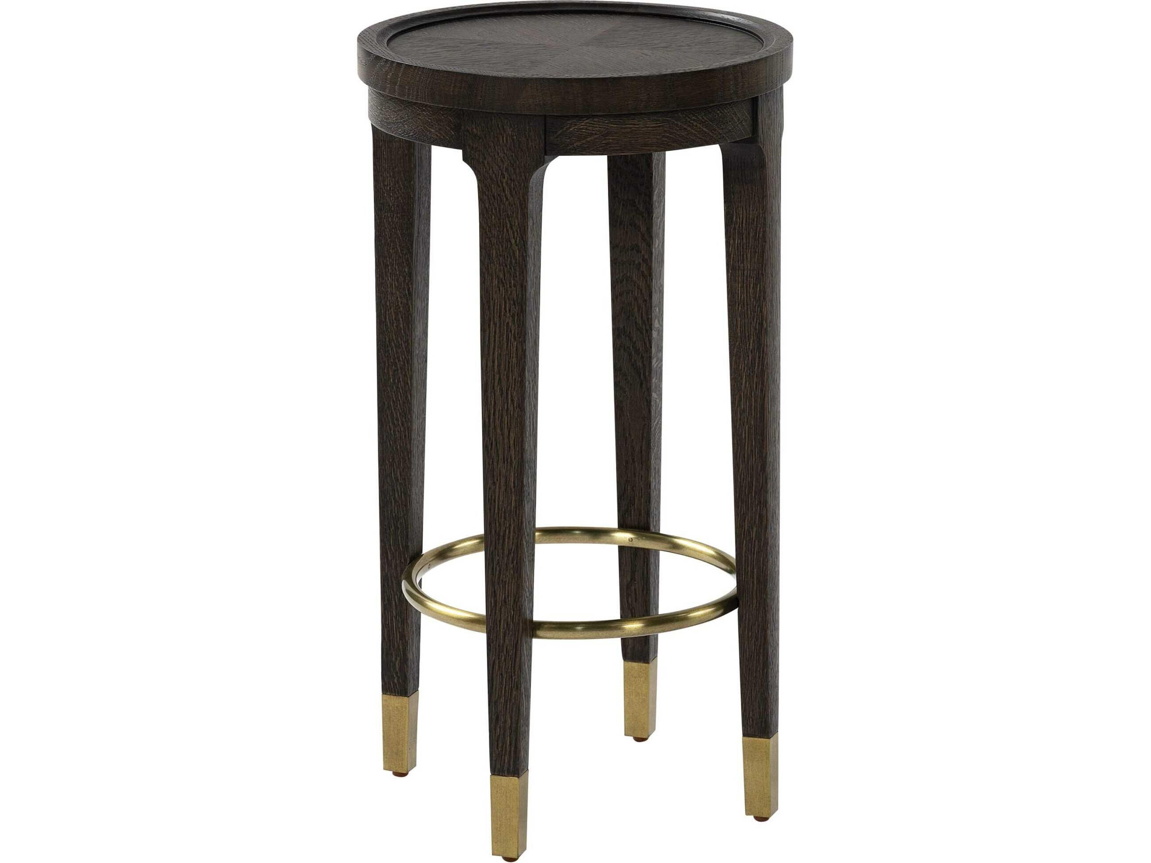 Bellaire Round Wood Cocoa End Table