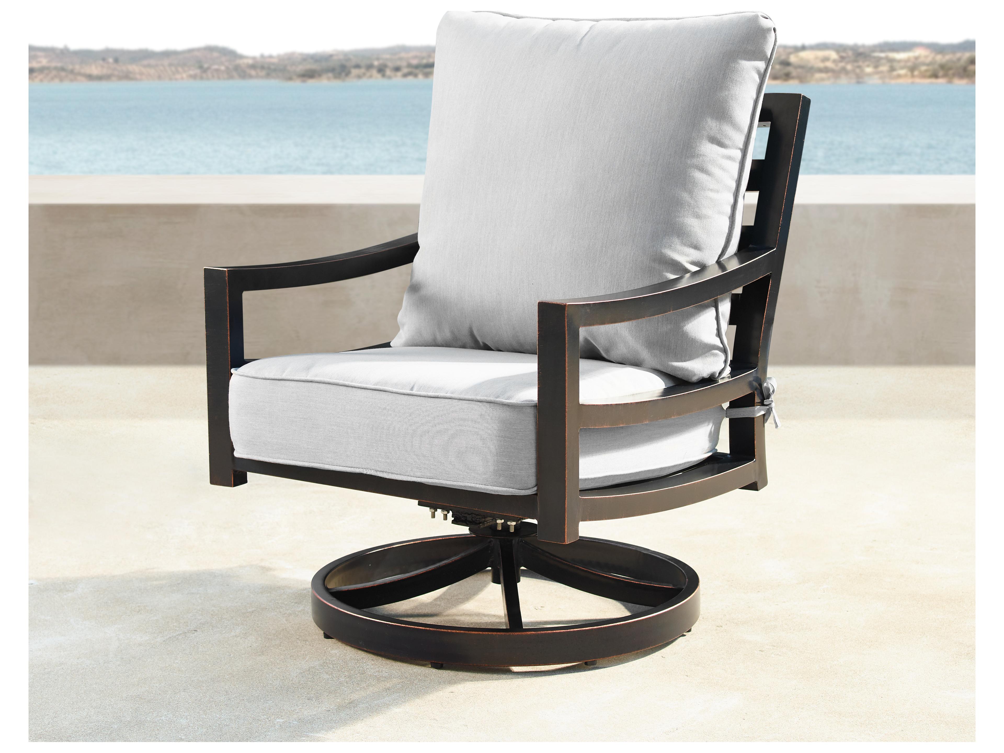 Oakland Living Aluminum 44'' Round Fire Pit Table Set