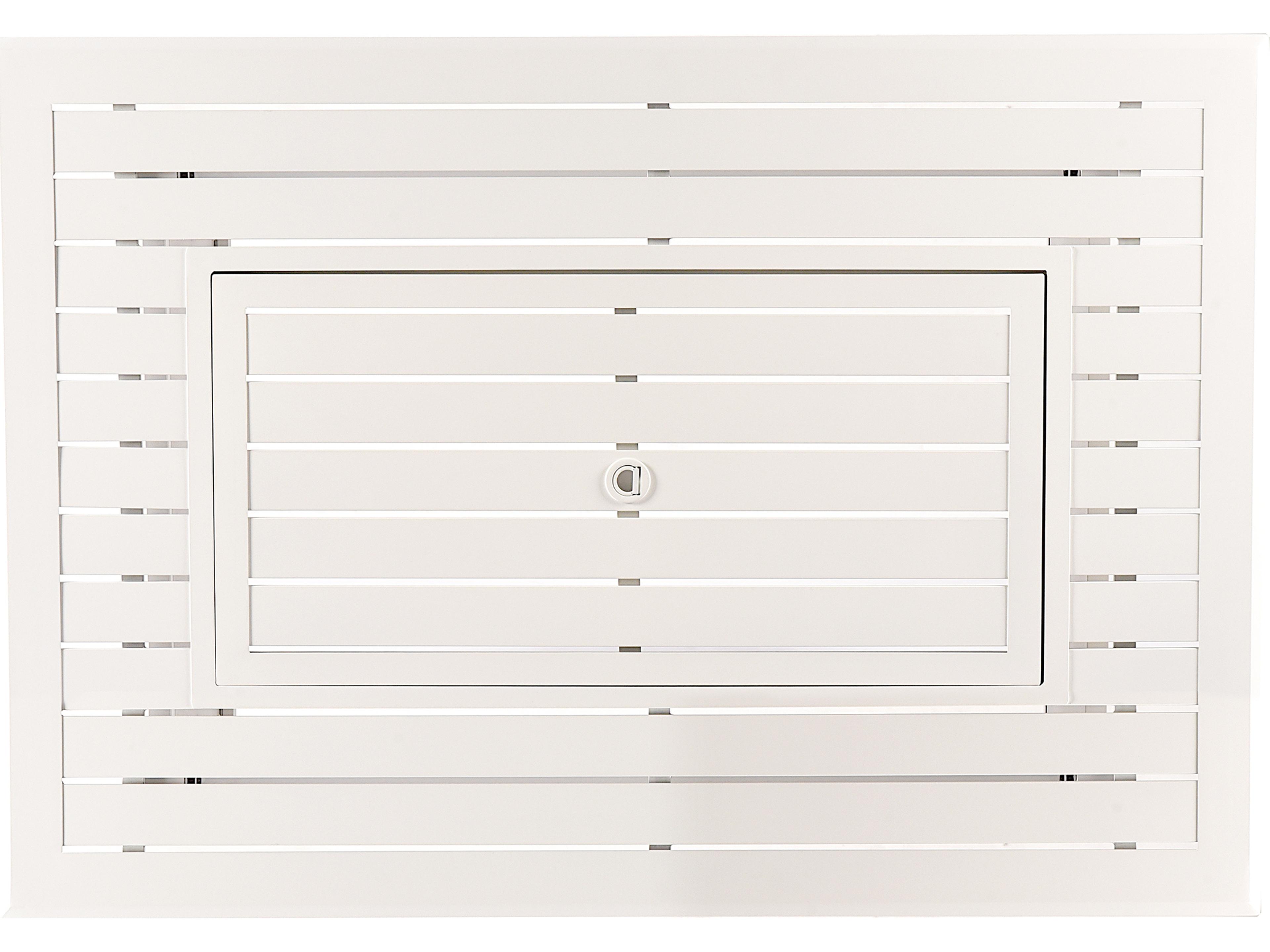 Oakland Living Rectangular Aluminum Propane Outdoor Patio Fire Pit Table