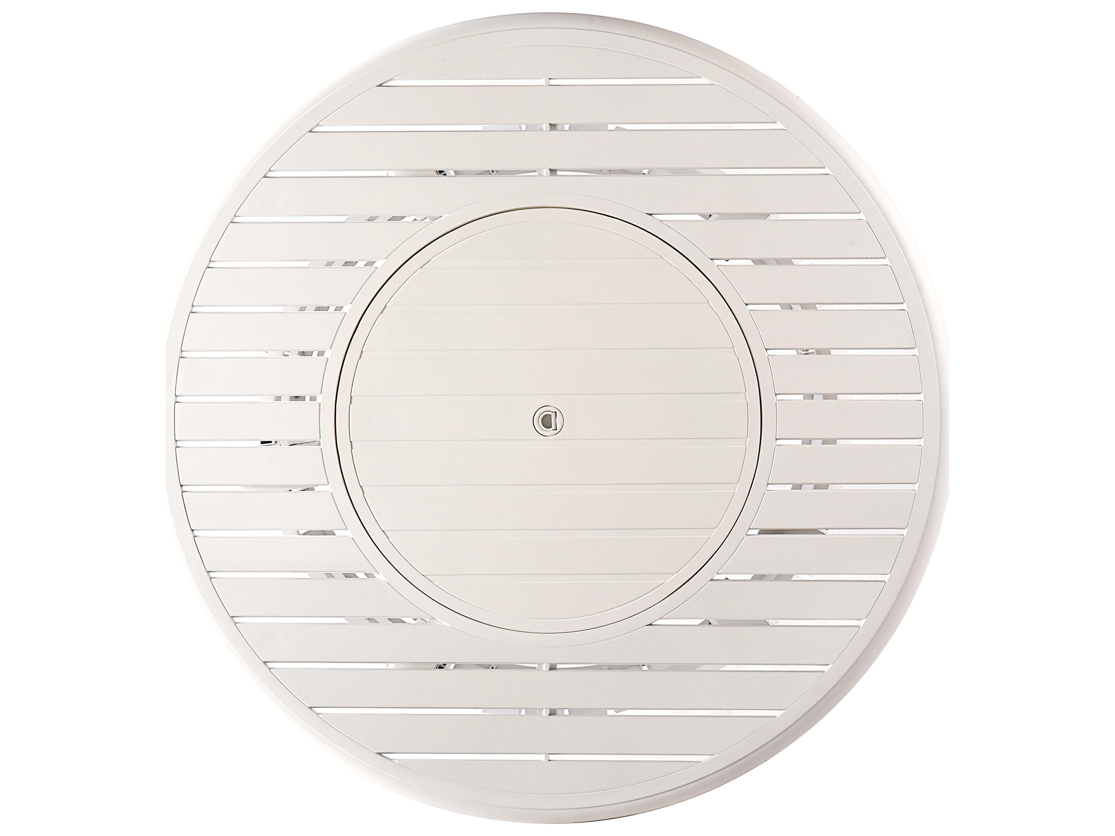 Oakland Living Round Aluminum Propane Patio Fire Pit Table with Glass Beads