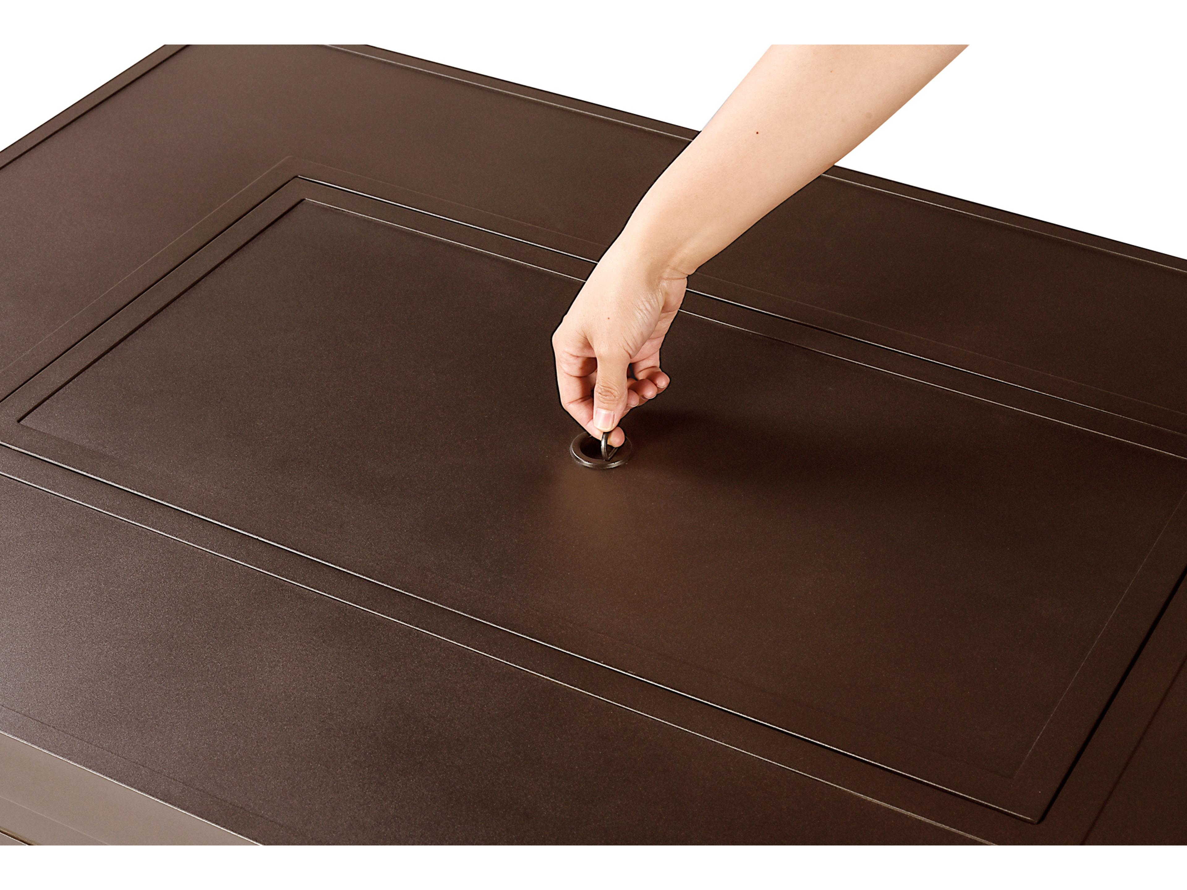 Oakland Living Rectangular Aluminum Propane Outdoor Patio Fire Pit Table