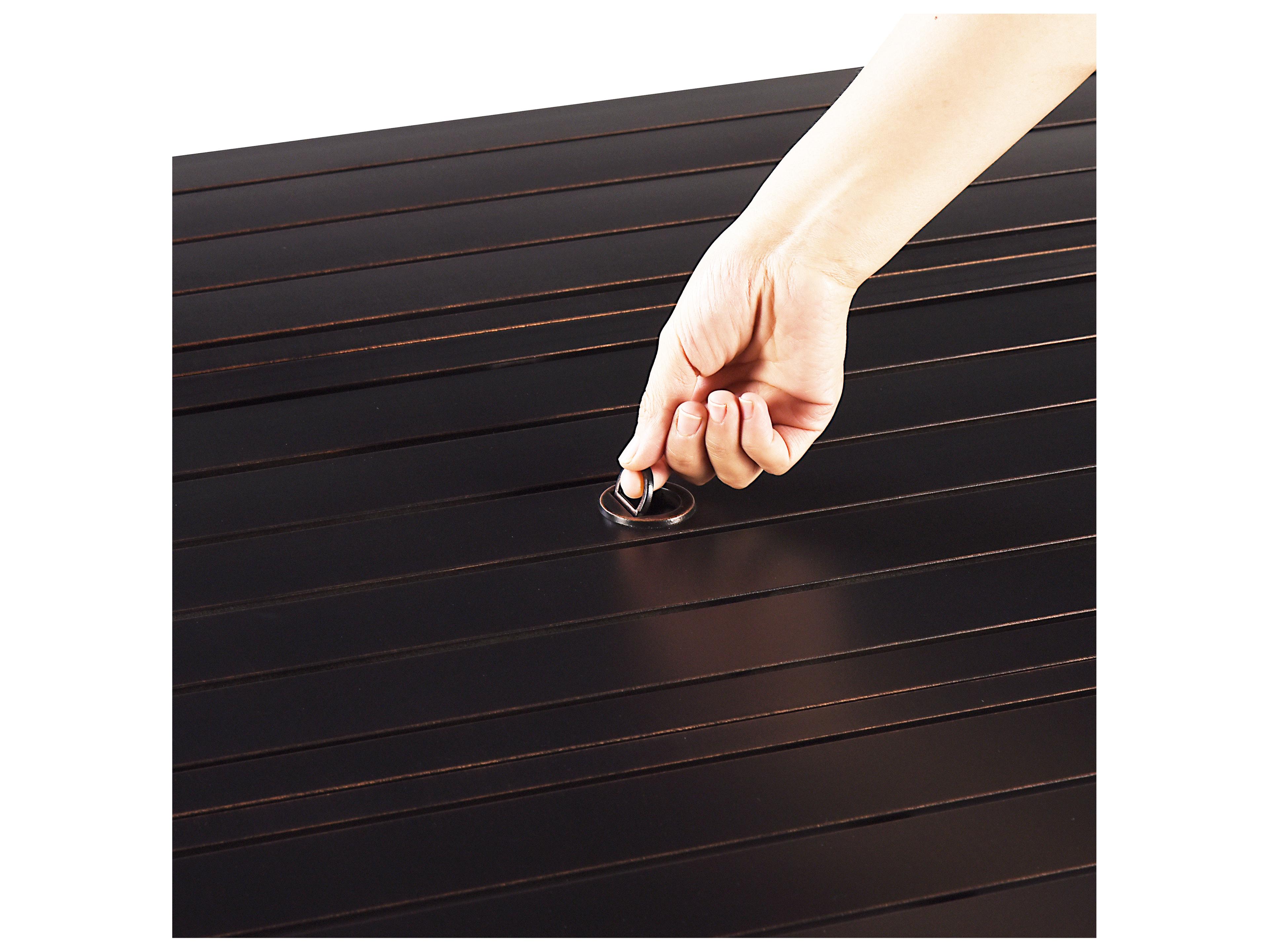 Oakland Living Rectangular Aluminum Propane Outdoor Patio Fire Pit Table