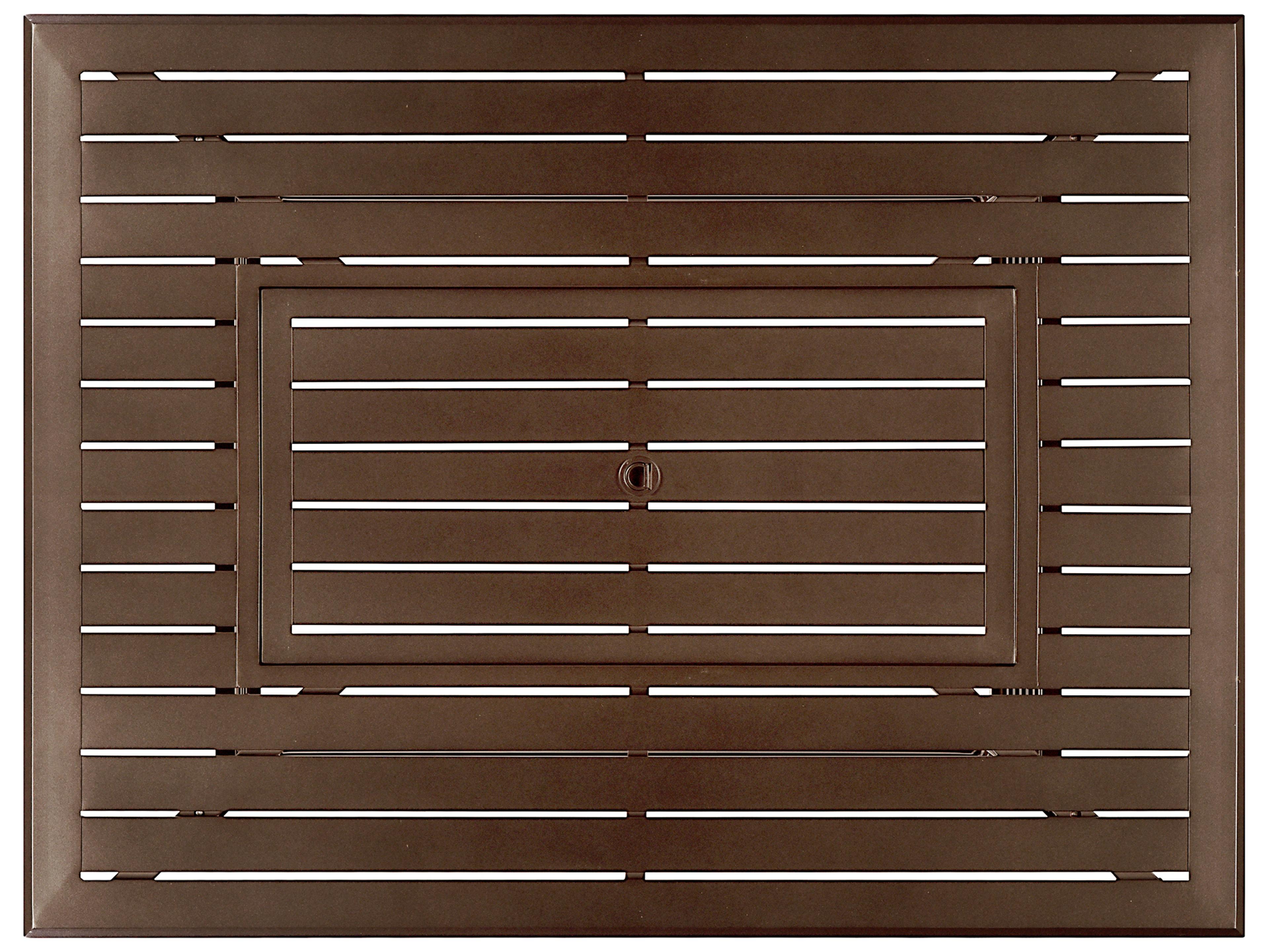 Oakland Living Rectangular Aluminum Propane Patio Fire Pit Table