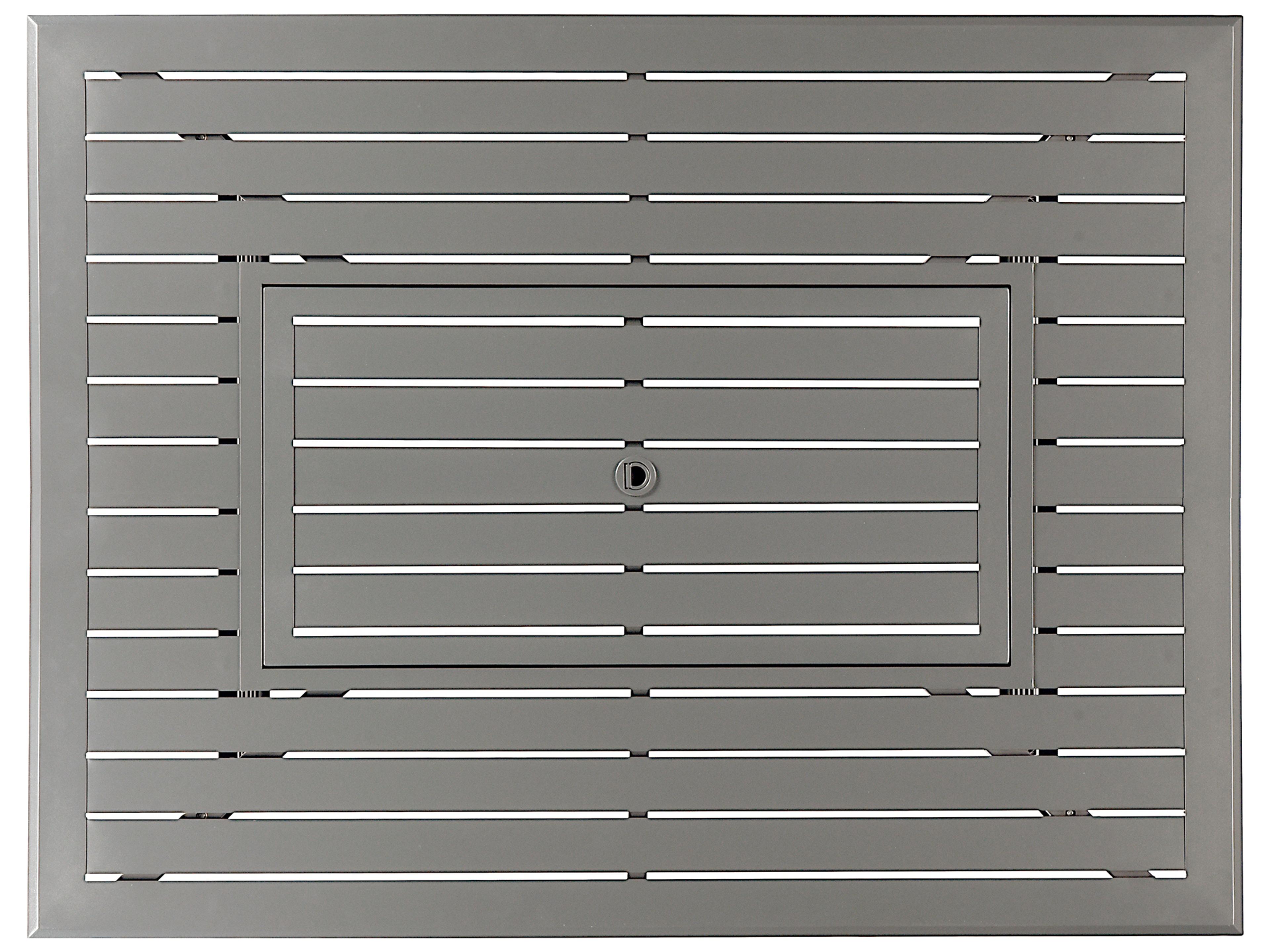 Oakland Living Rectangular Aluminum Propane Outdoor Fire Pit Table