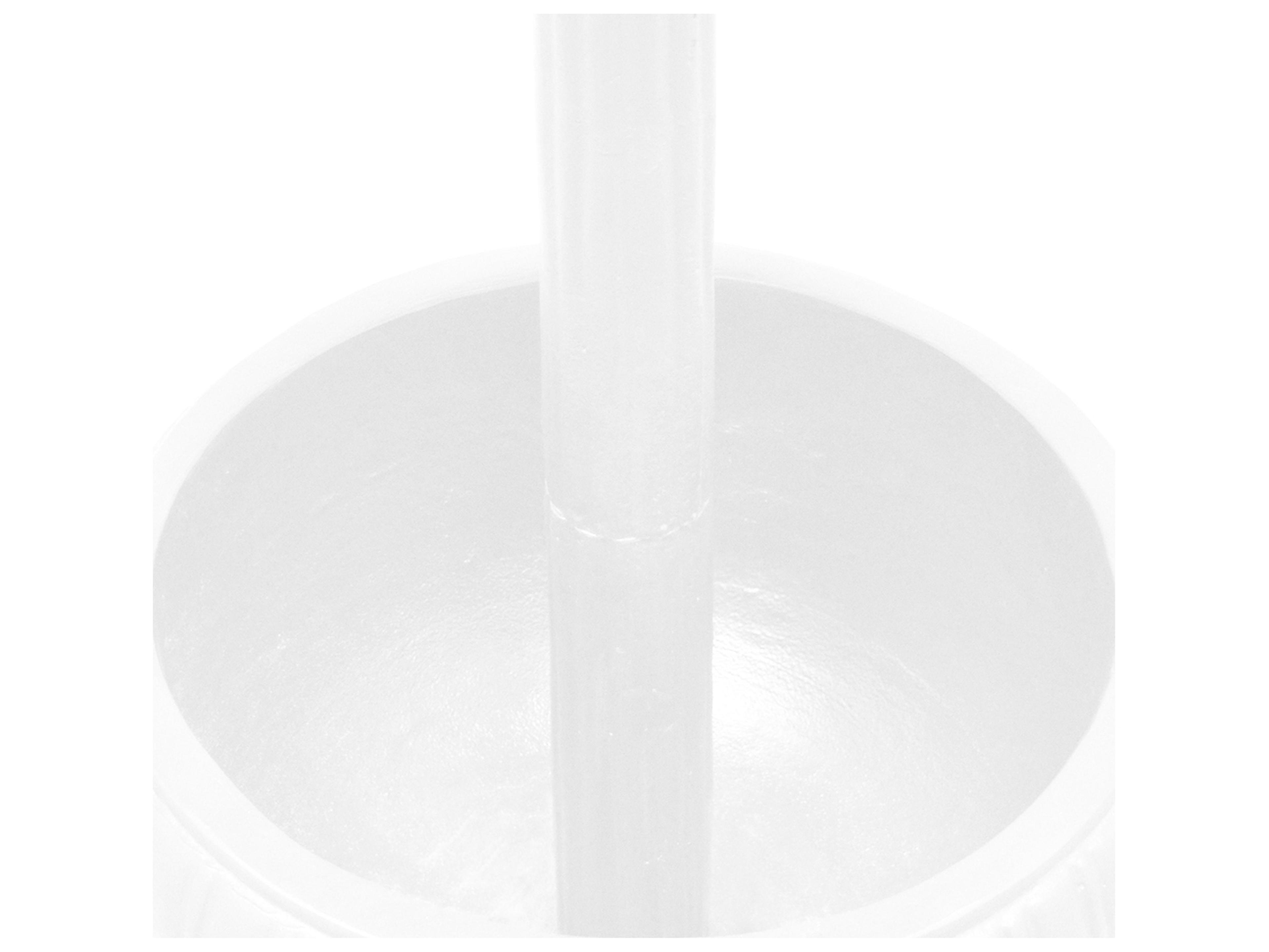 Oakland Living Ornate Round Cast Aluminum 35'' White Bird Bath and Planter Vase Combo