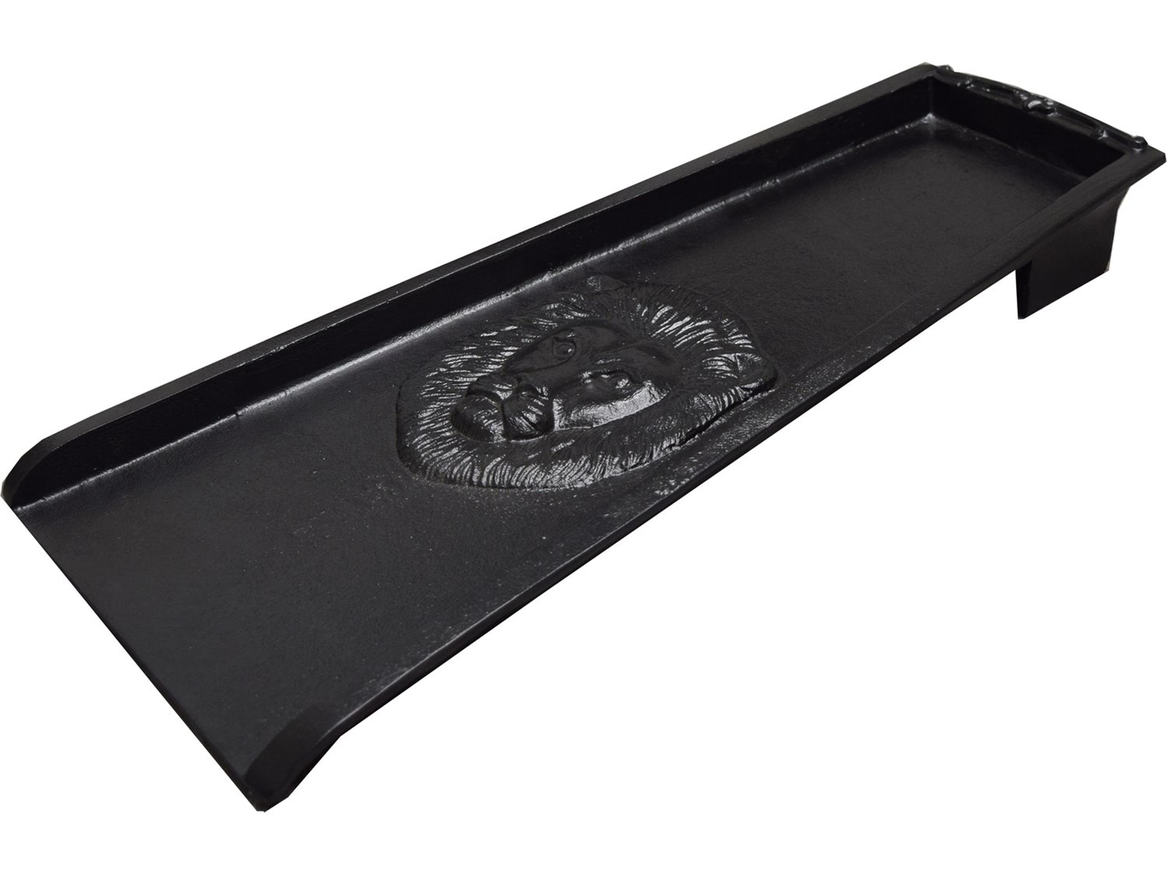 Oakland Living Black Lion Cast Aluminum Downspout Gutter 24'' Splash Block