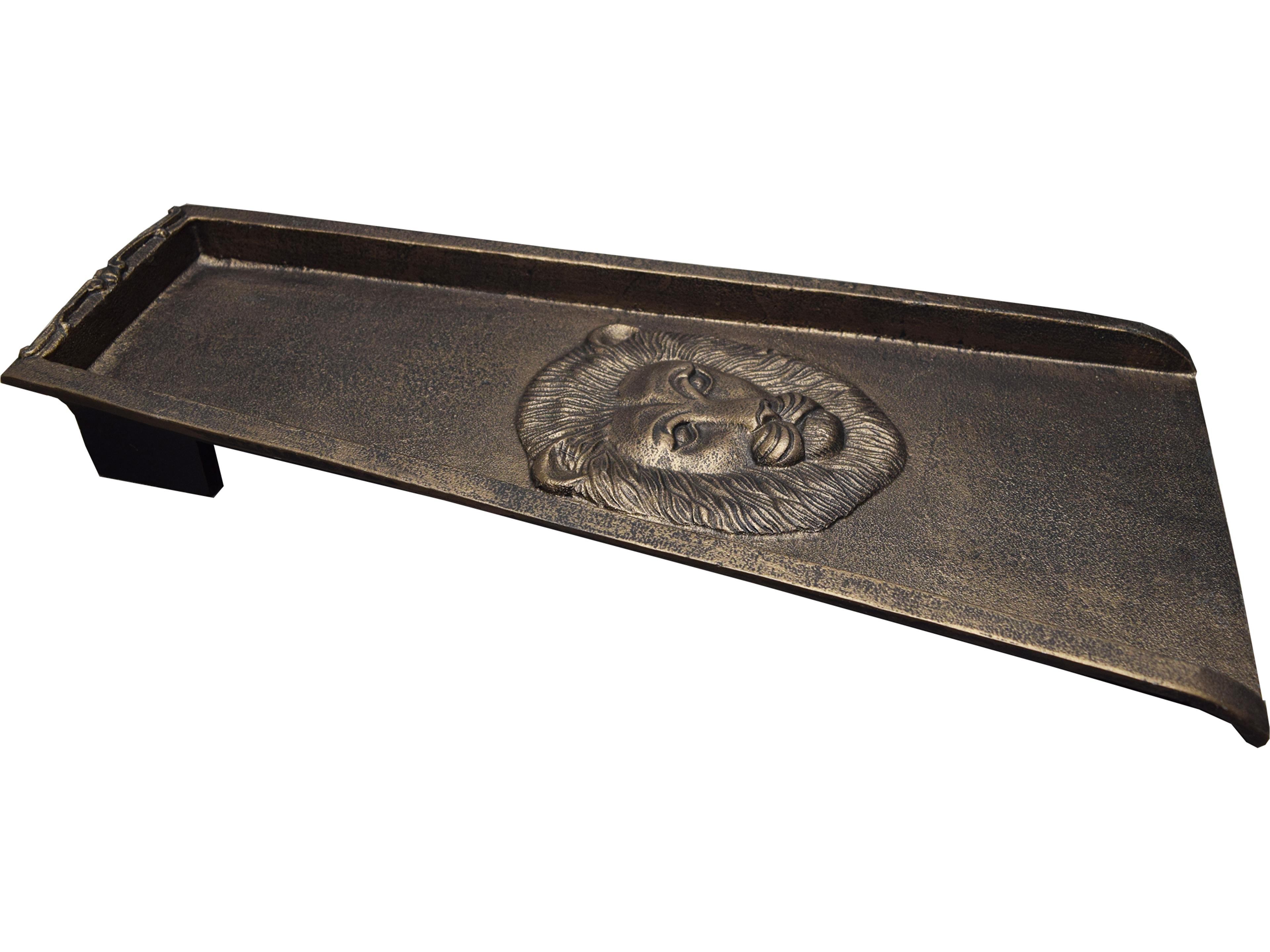 Oakland Living Bronze Lion Cast Aluminum Downspout Gutter 24'' Splash Block
