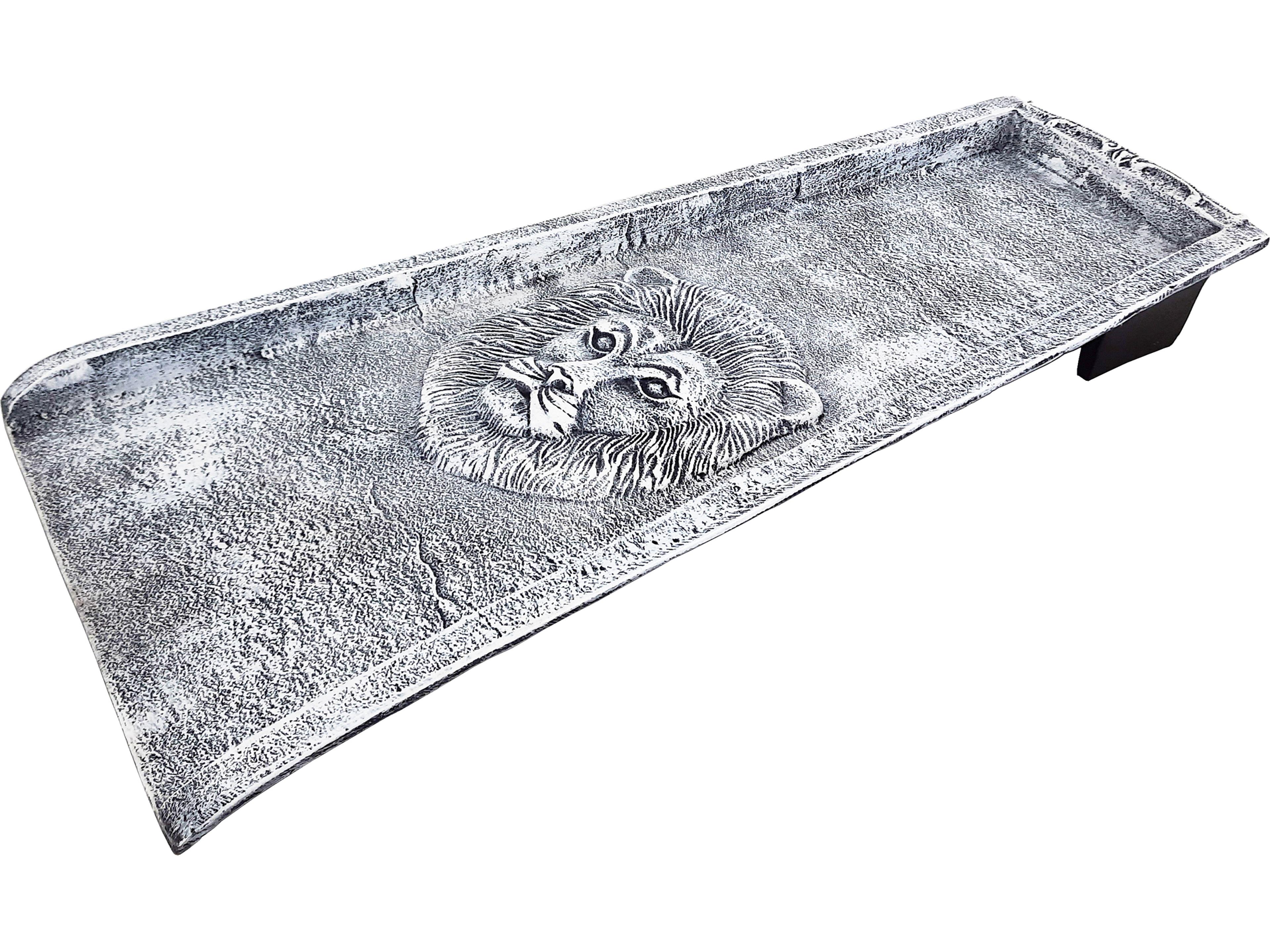 Oakland Living White Lion Cast Aluminum Downspout Gutter 24'' Splash Block