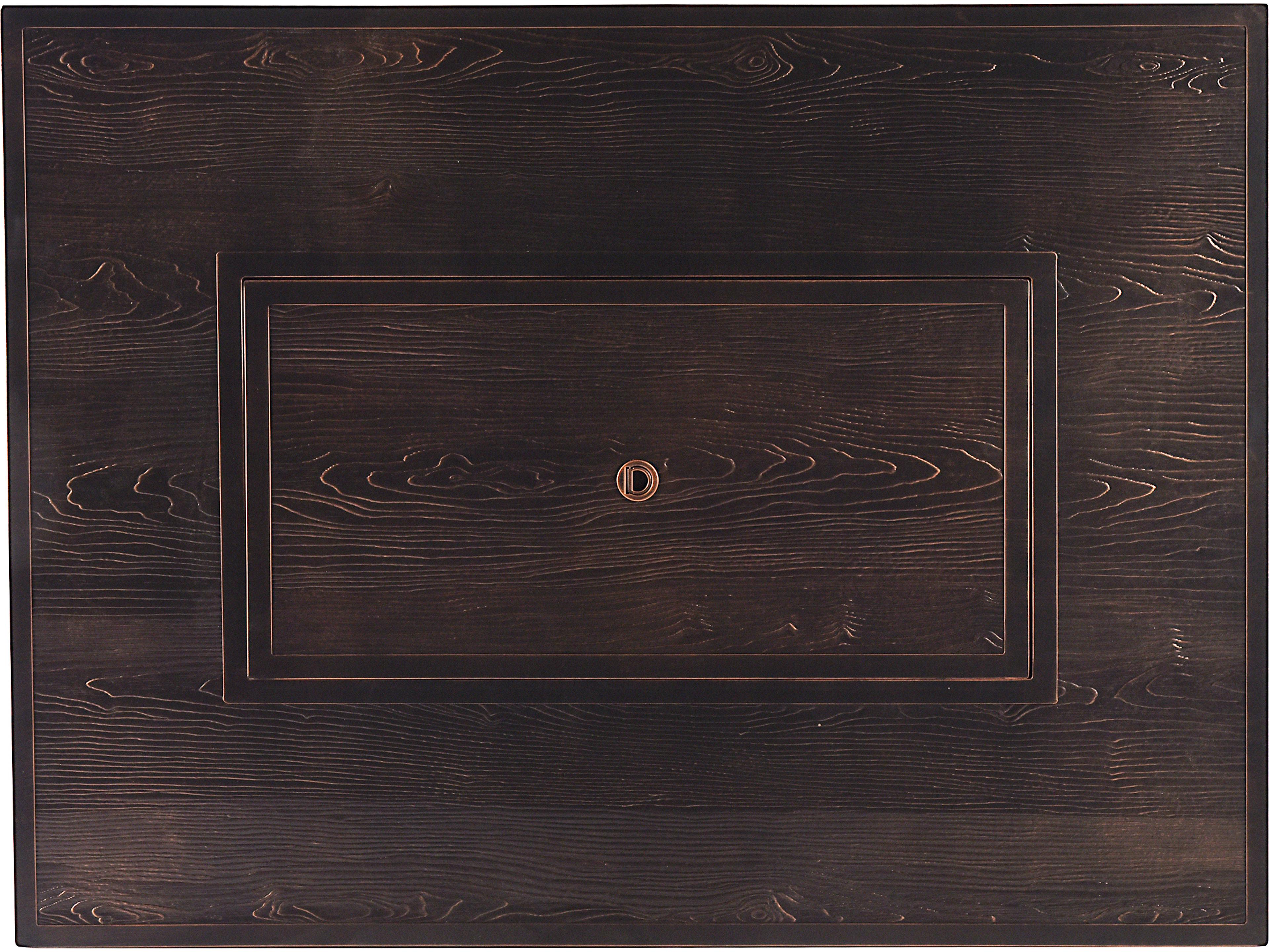 Oakland Living Rectangular Aluminum Propane Outdoor Fire Pit Table