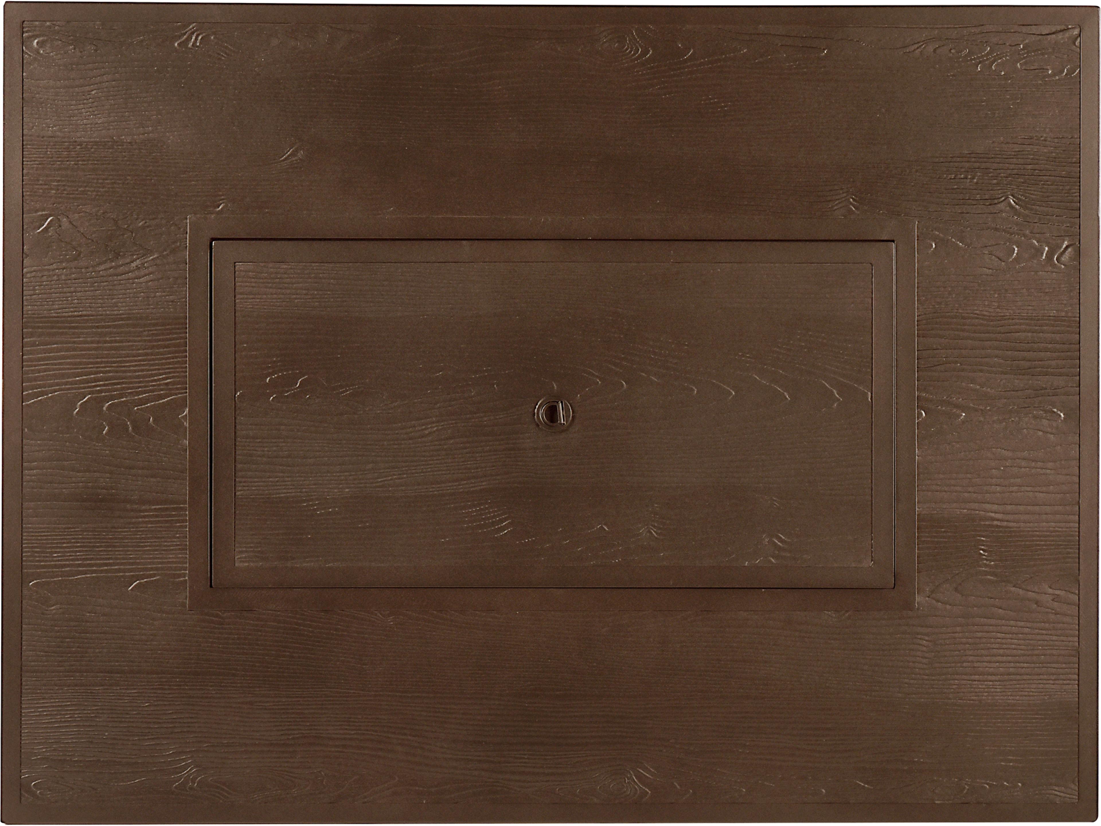 Oakland Living Rectangular Aluminum Propane Outdoor Patio Fire Pit Table