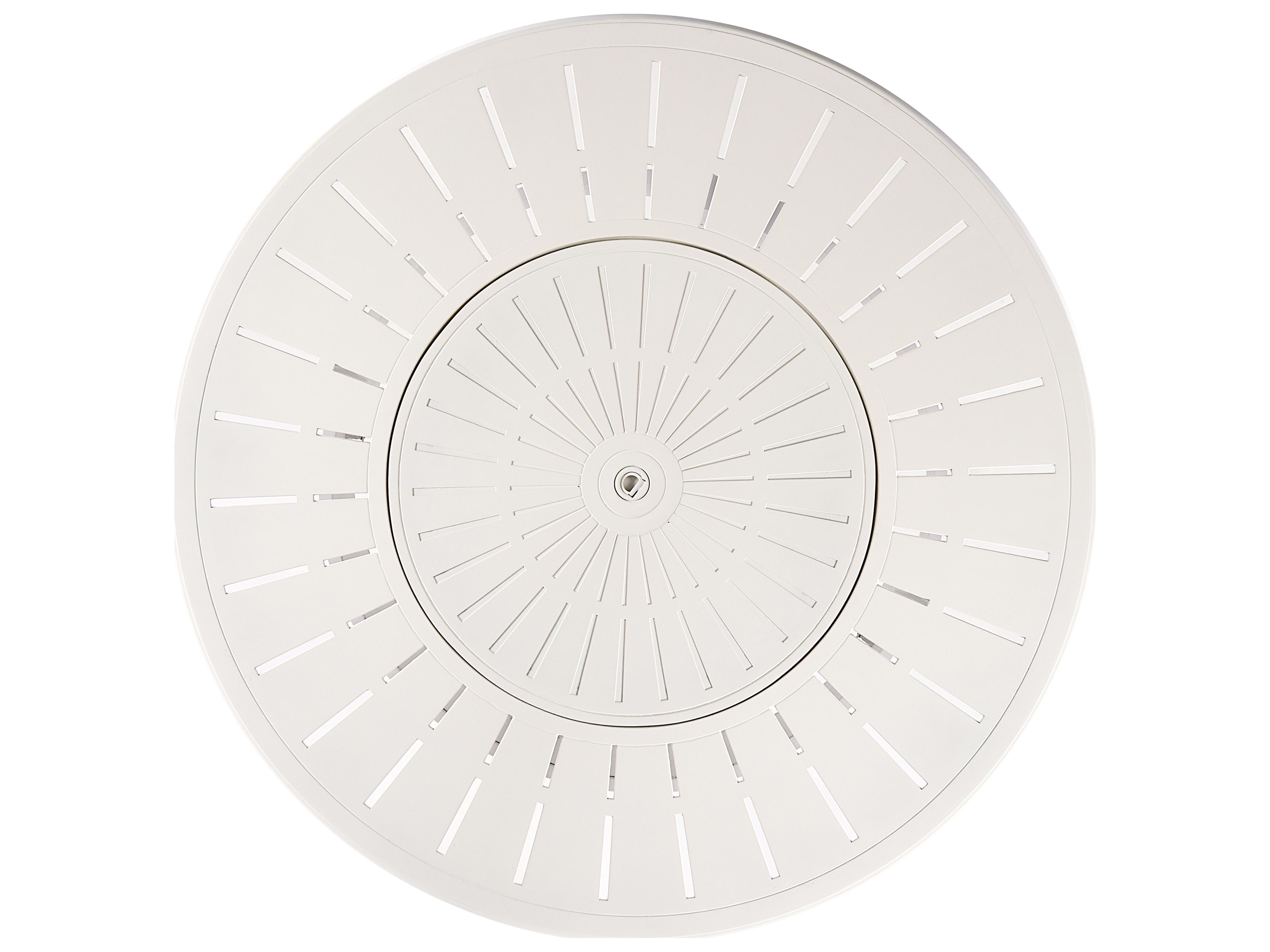 Oakland Living Round Aluminum Propane Outdoor Fire Pit Table with Glass Beads