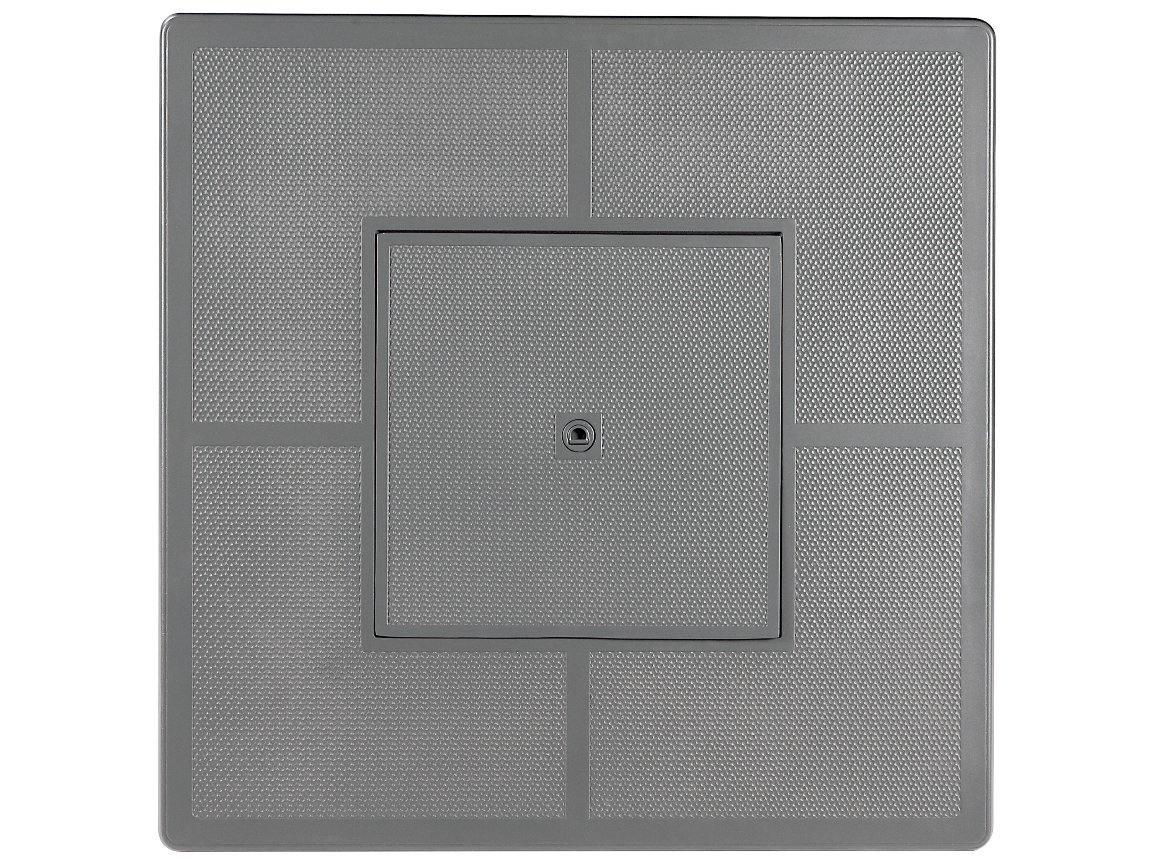 Oakland Living Square Aluminum Propane Outdoor Patio Fire Pit Table with Glass Beads