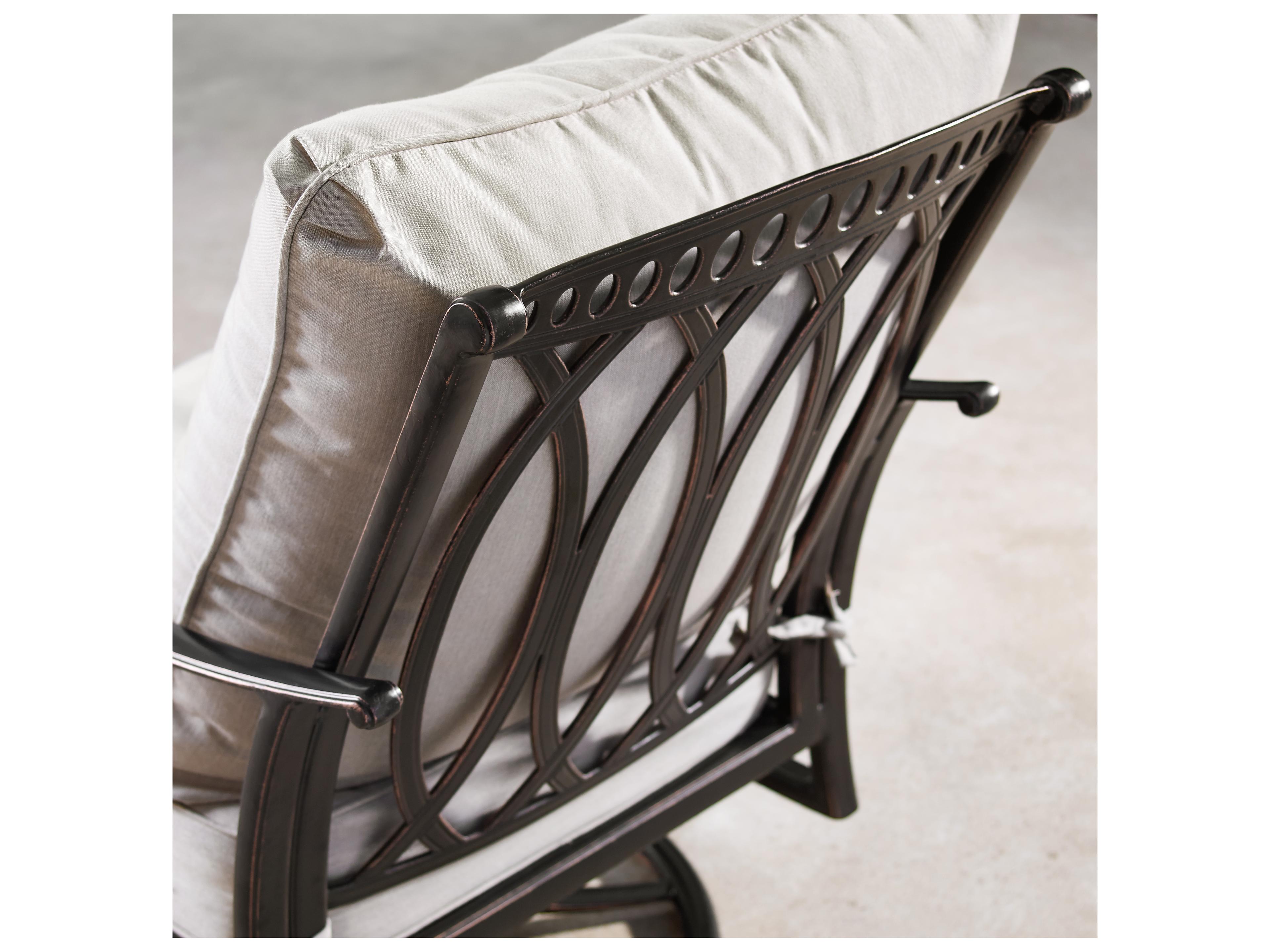 Oakland Living Aluminum 48'' Rectangular Fire Pit Table Set