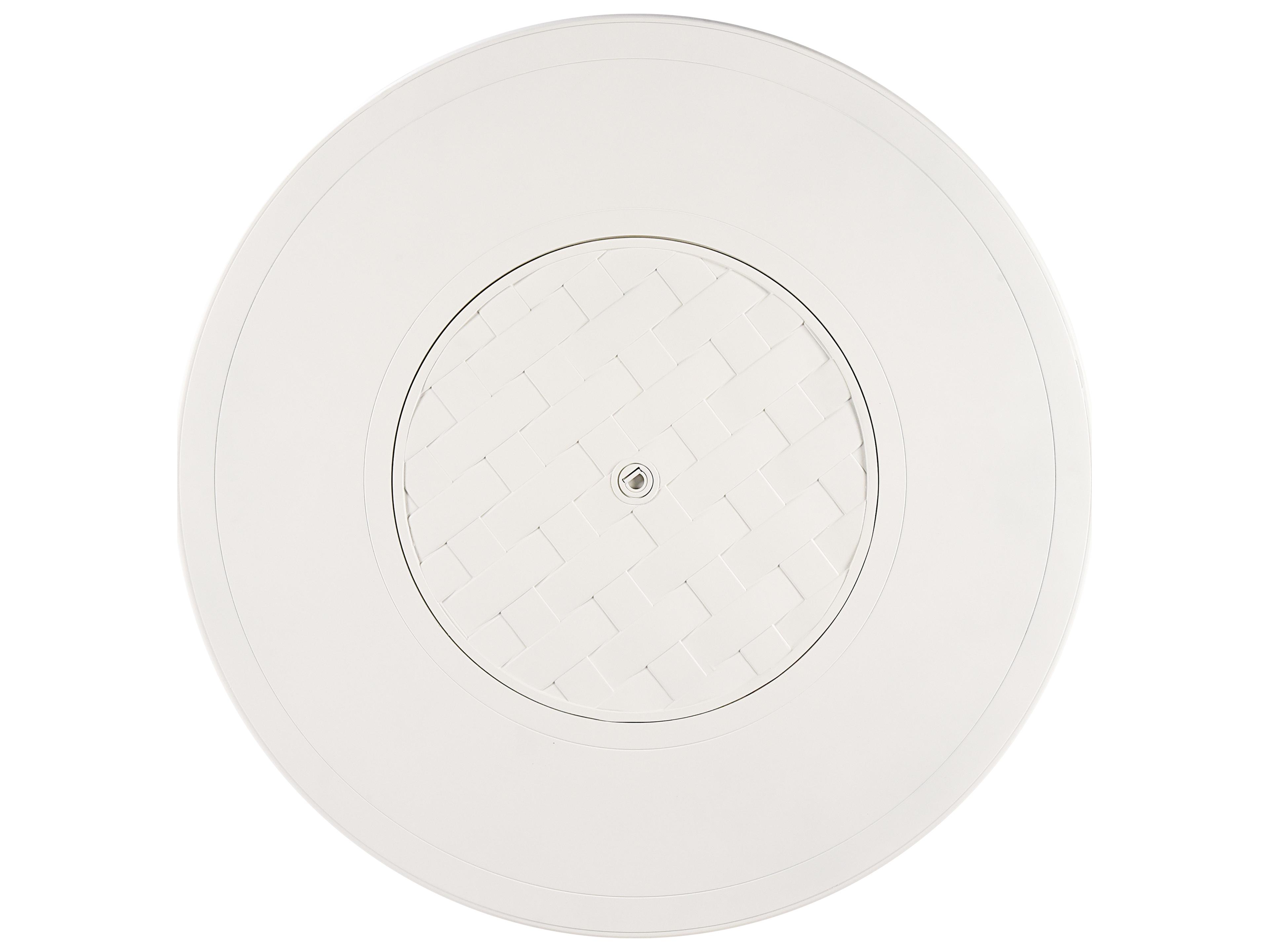 Oakland Living Round Aluminum Propane Outdoor Fire Pit Table with Glass Beads