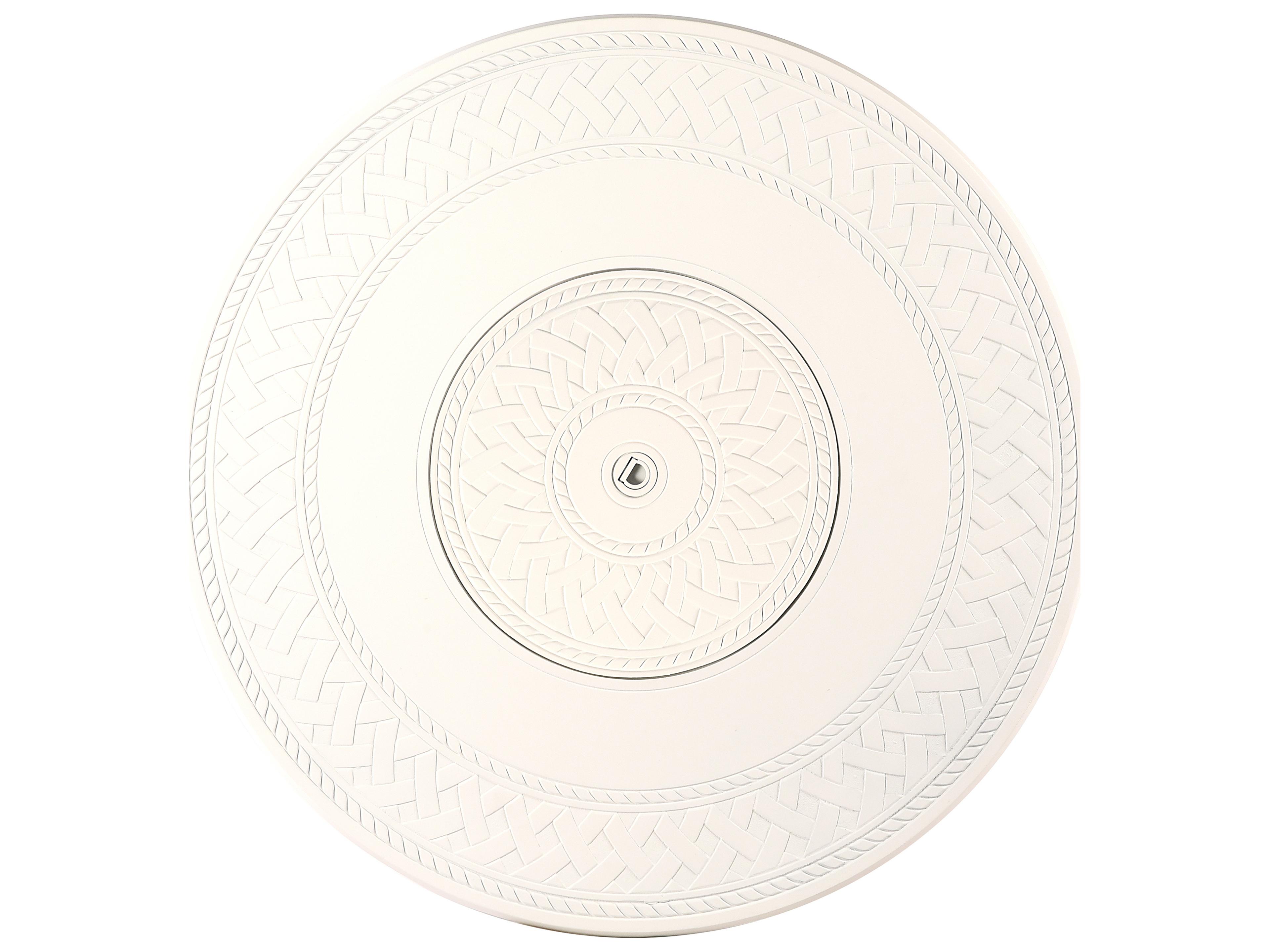 Oakland Living Round Aluminum Propane Outdoor Patio Fire Pit Table with Glass Beads