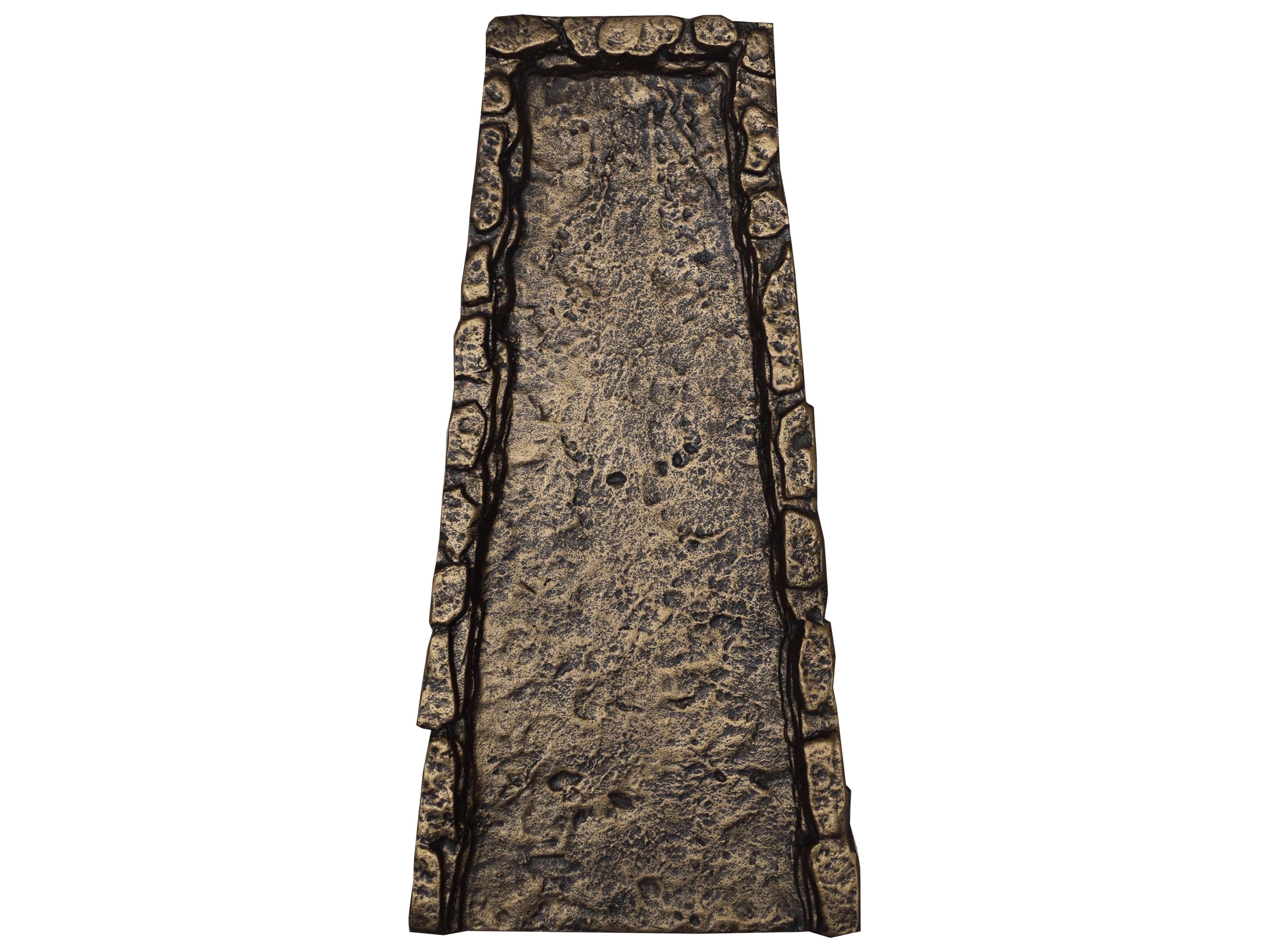 Bronze Slate Stone Rock Cast Aluminum Downspout Gutter 24'' Splash Block