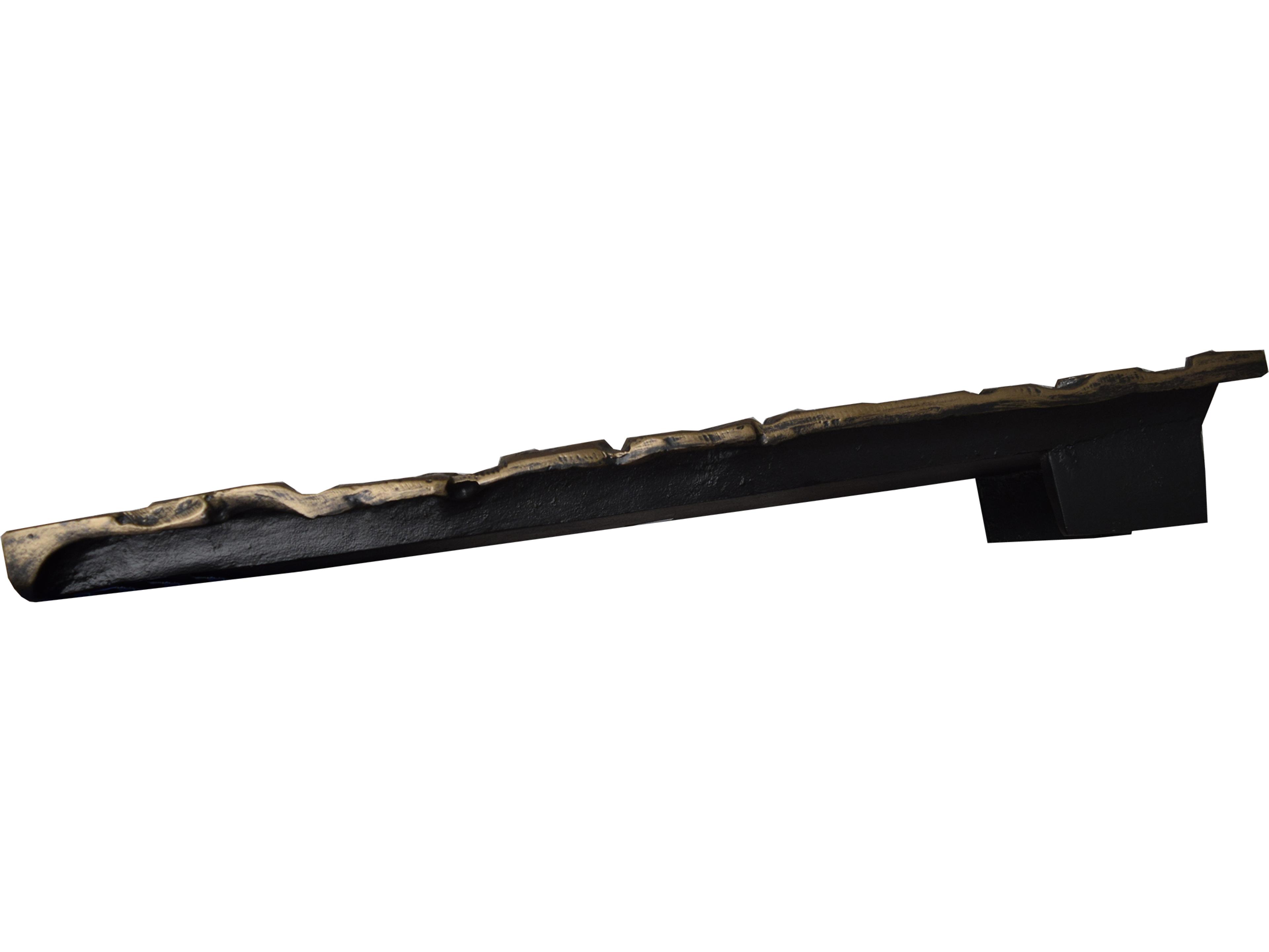 Oakland Living Bronze Slate Stone Rock Cast Aluminum Downspout Gutter 24'' Splash Block