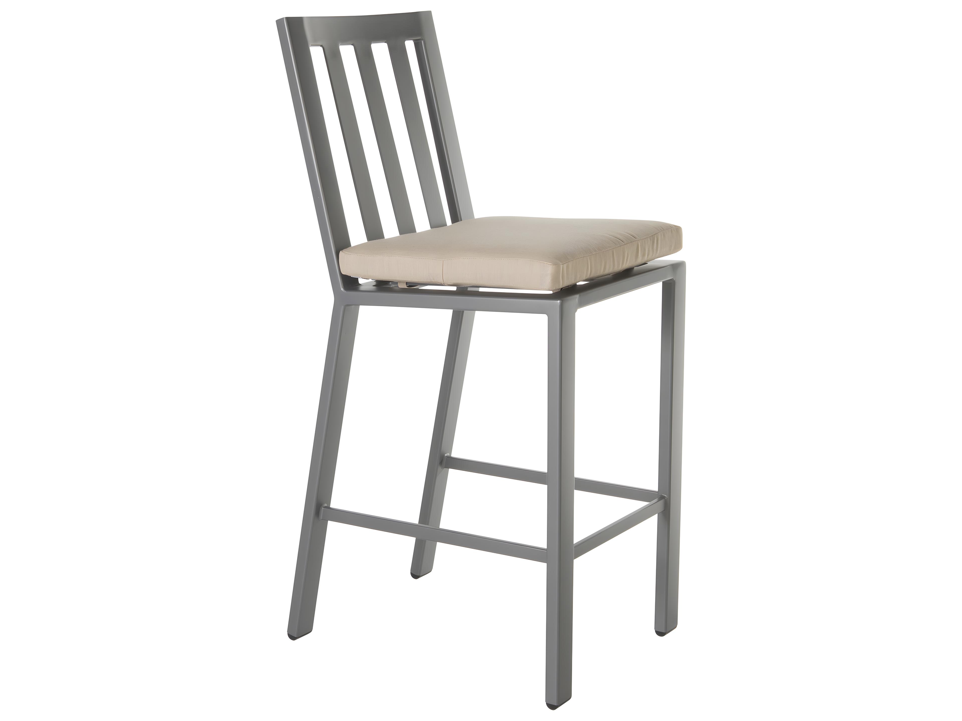 Aris Aluminum Armless Outdoor Counter Stool