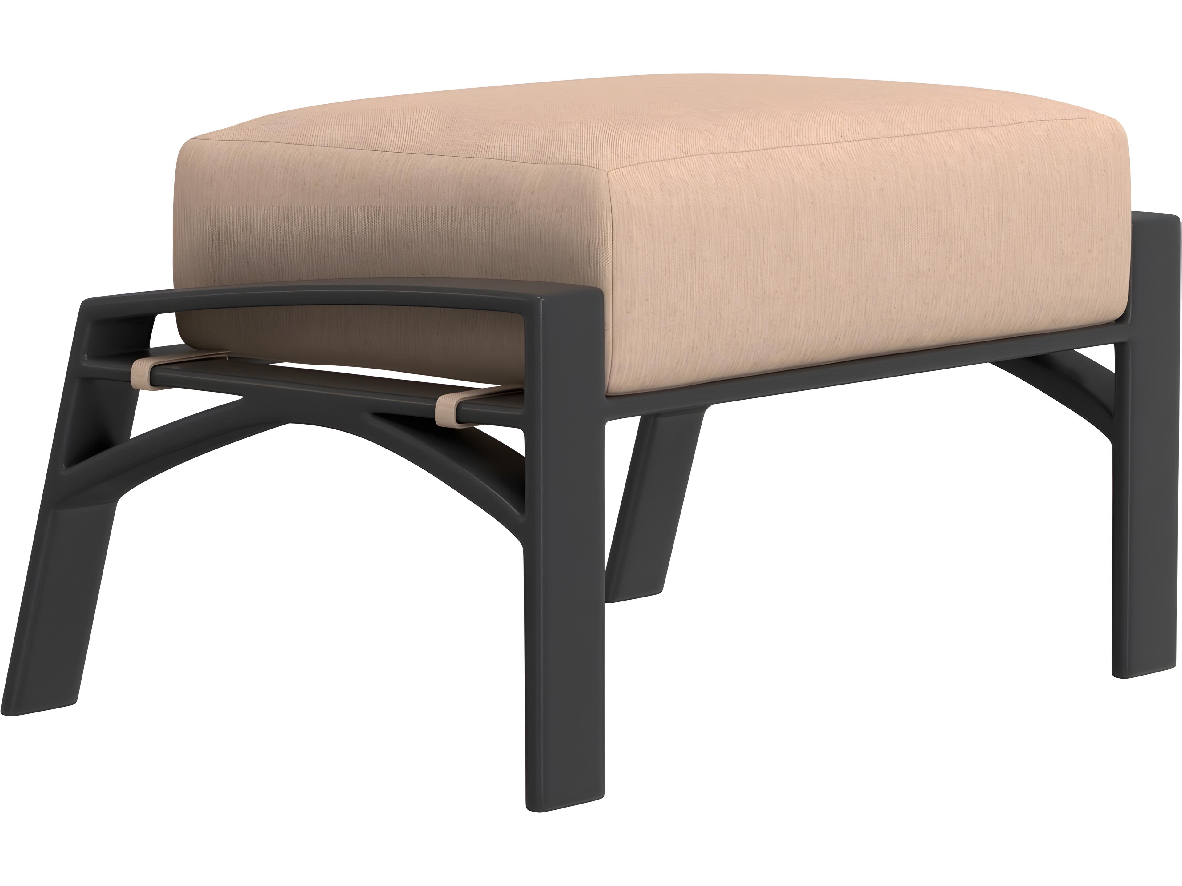 Arc Aluminum Ottoman