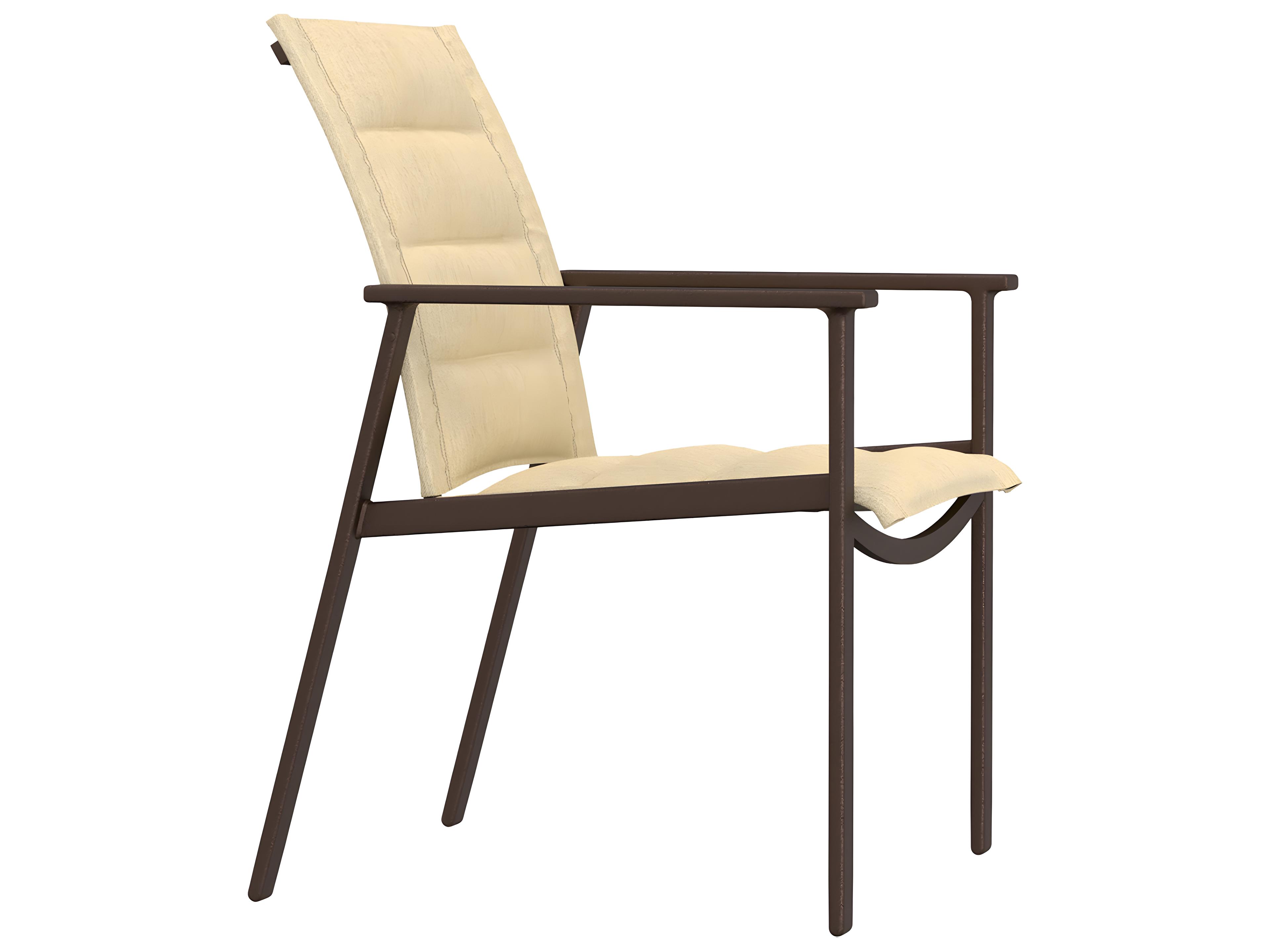 Marin Cushion Aluminum Outdoor Patio Dining Arm Chair