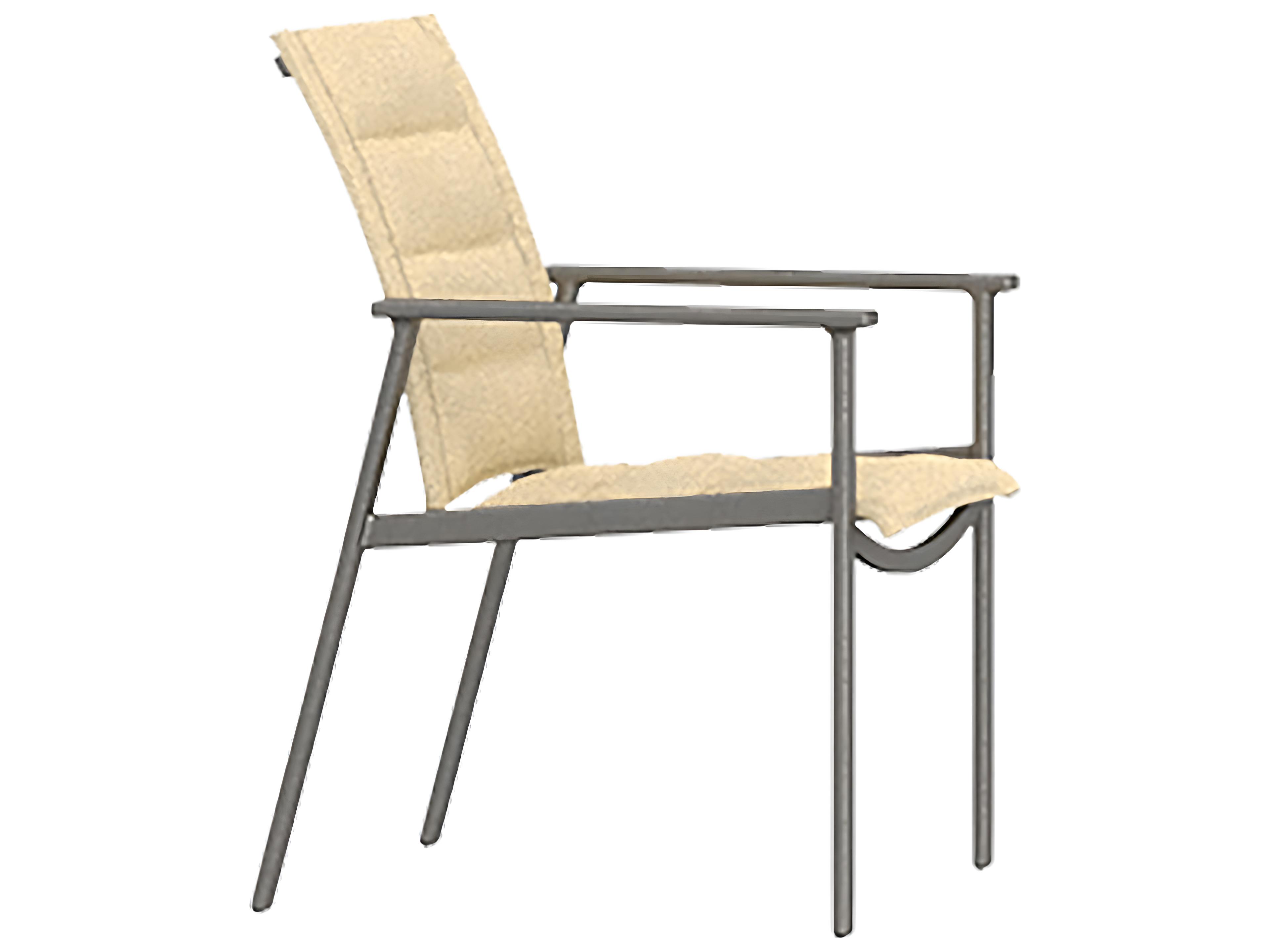 OW Lee Marin Cushion Aluminum Outdoor Patio Dining Arm Chair