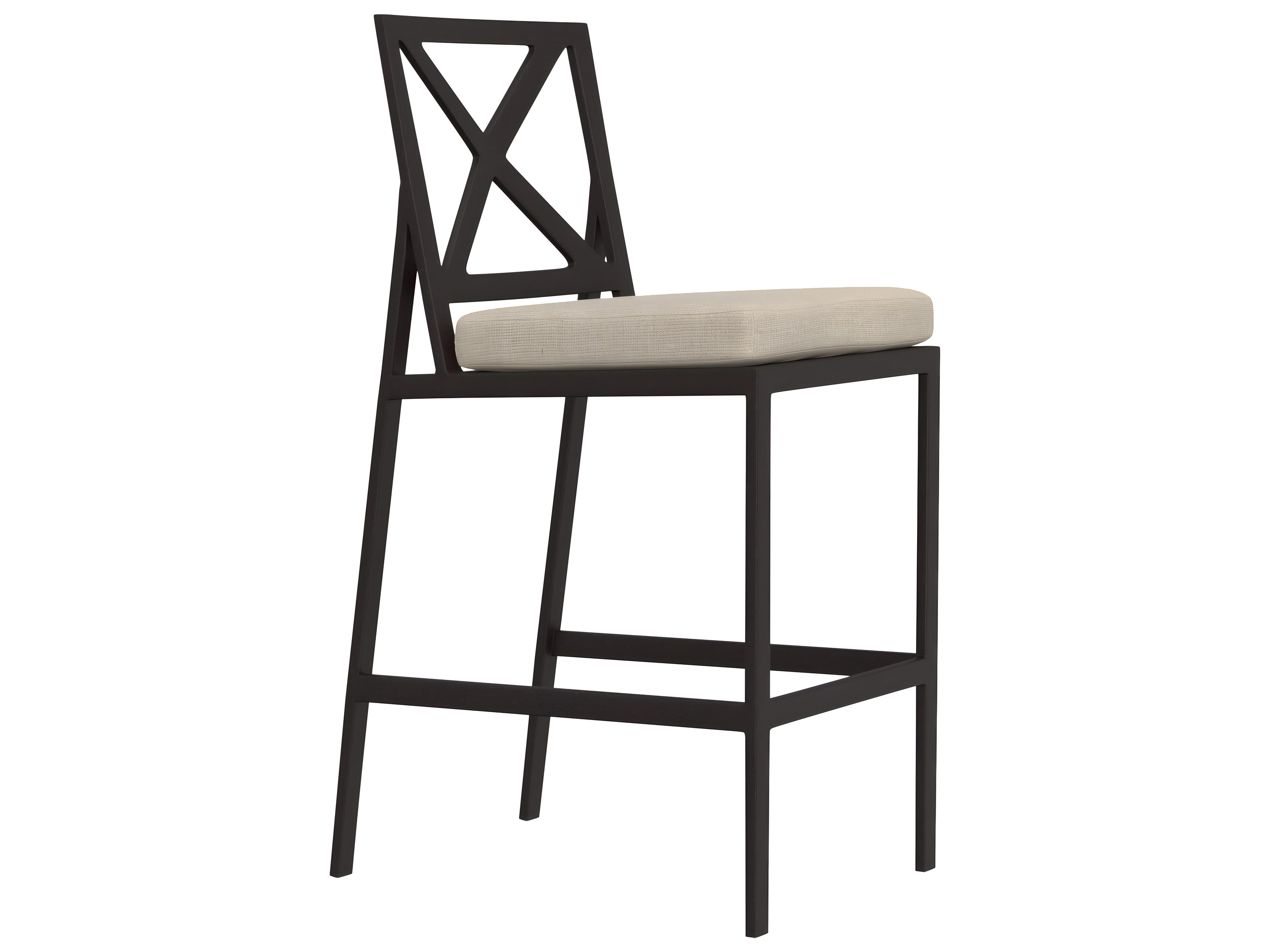 Marin Aluminum Armless Outdoor Patio Bar Stool