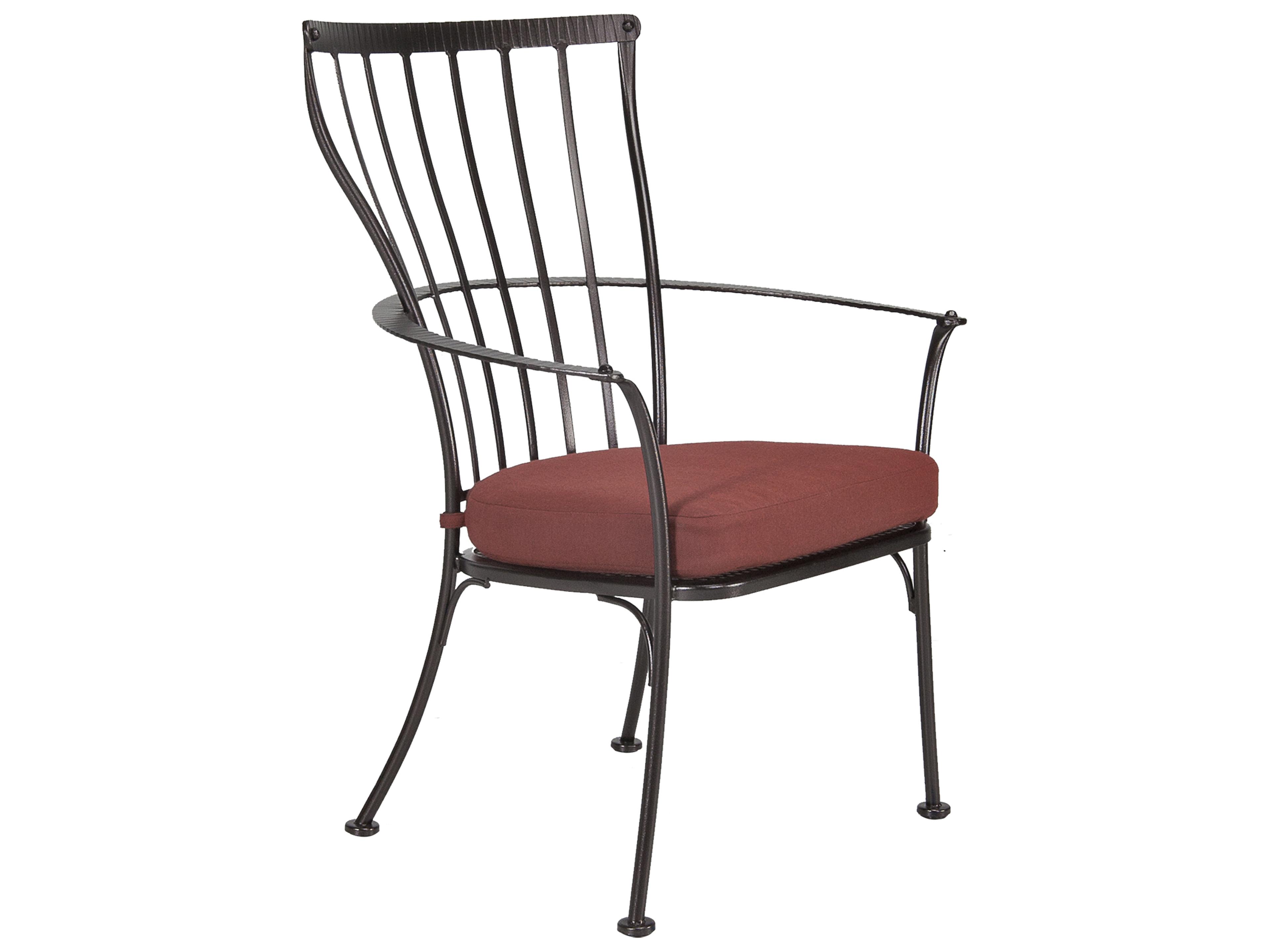 OW Lee Monterra Wrought Iron Outdoor Dining Arm Chair