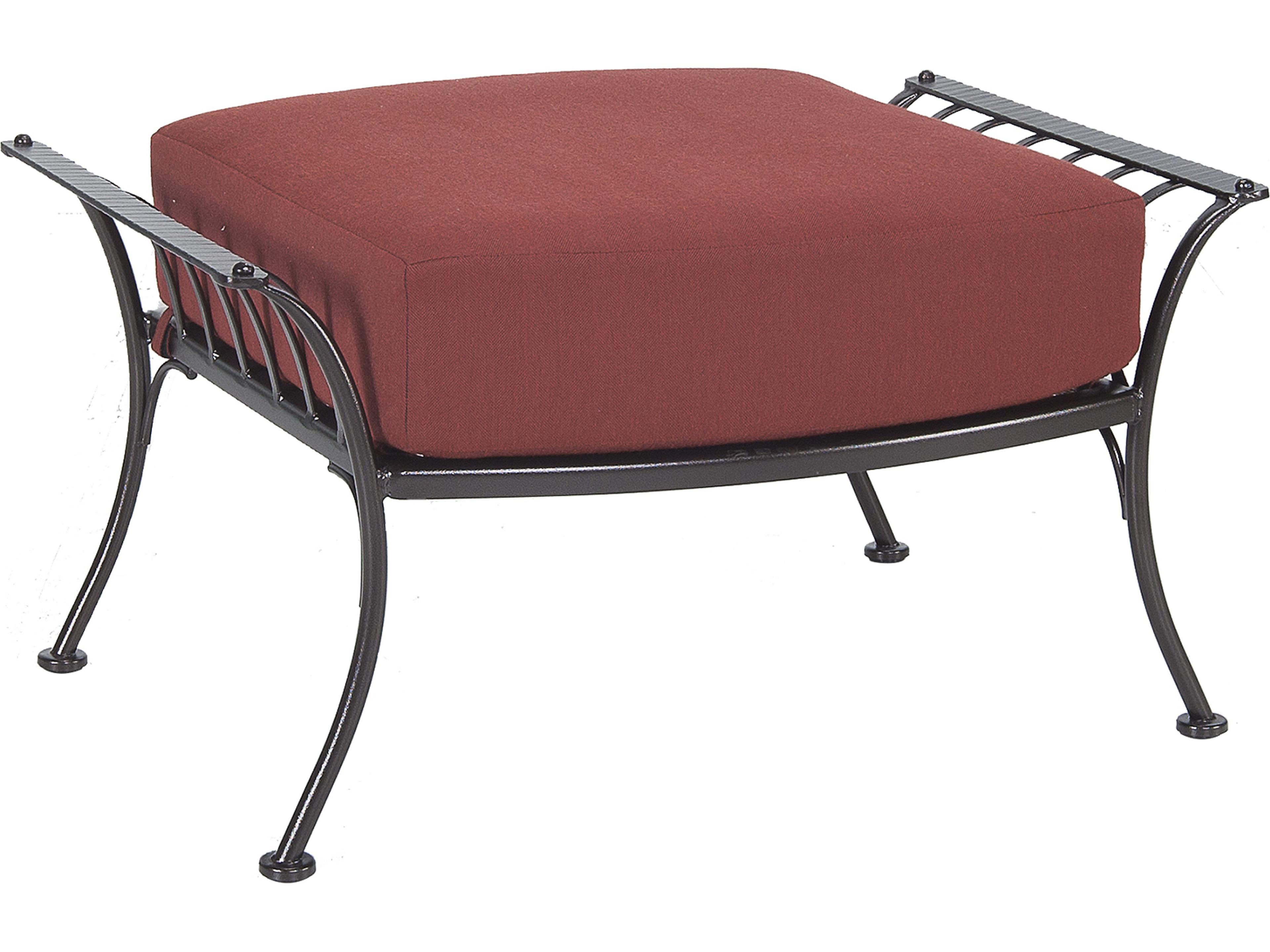 OW Lee Monterra Wrought Iron Outdoor Ottoman