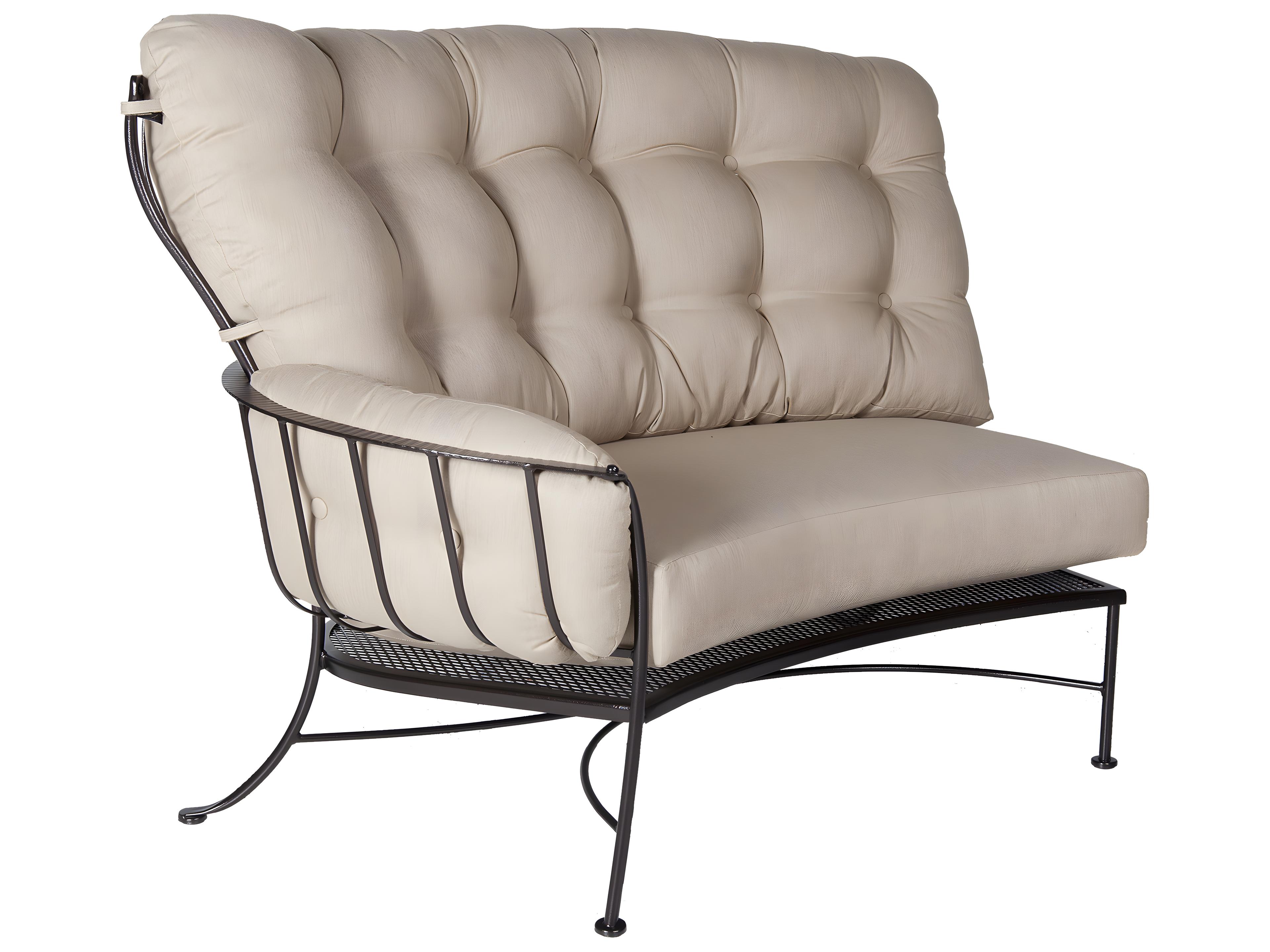 Monterra Wrought Iron Sectional Right Lounge Chair