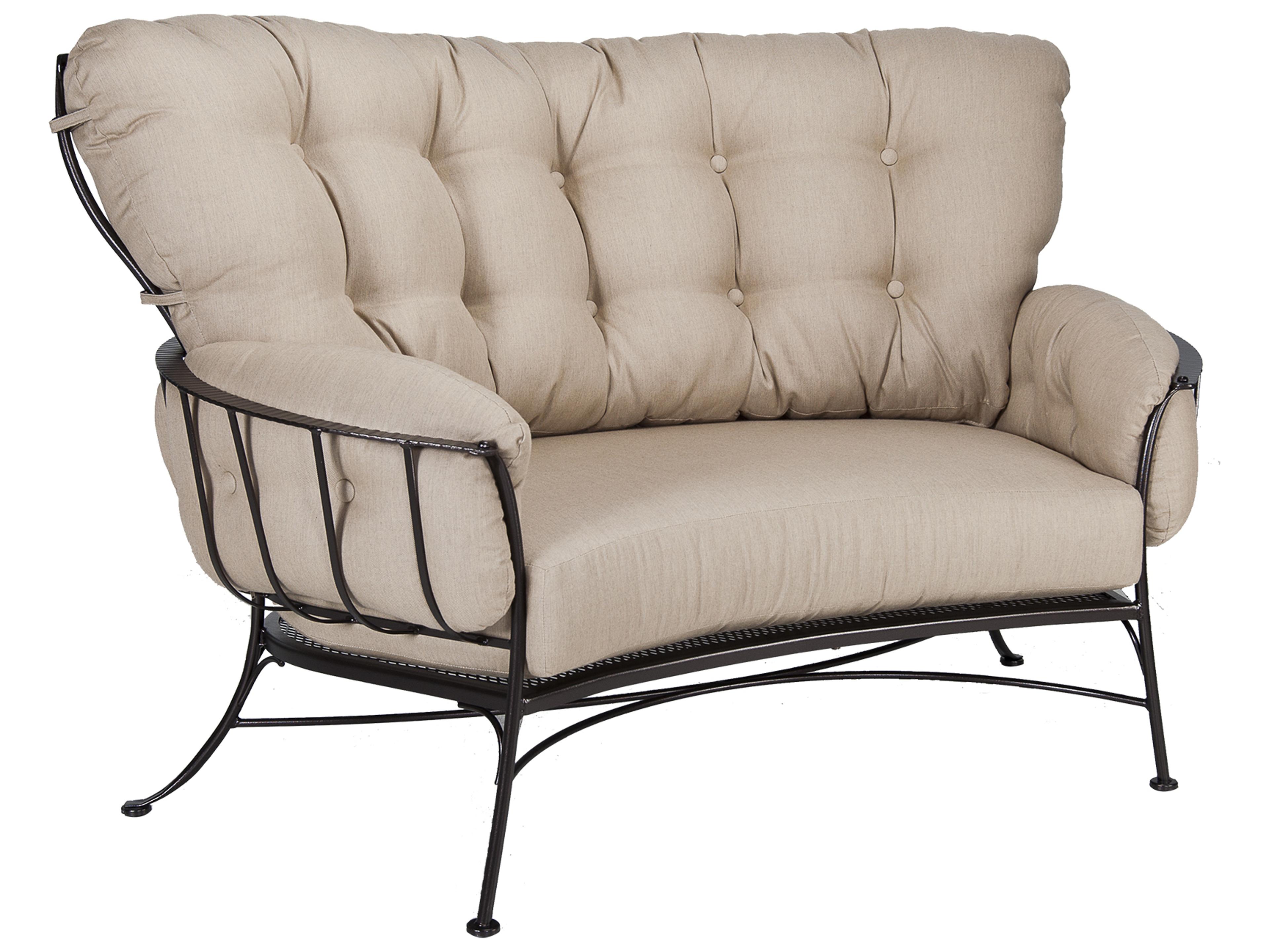 OW Lee Monterra Wrought Iron Two Seat Cuddle Chair