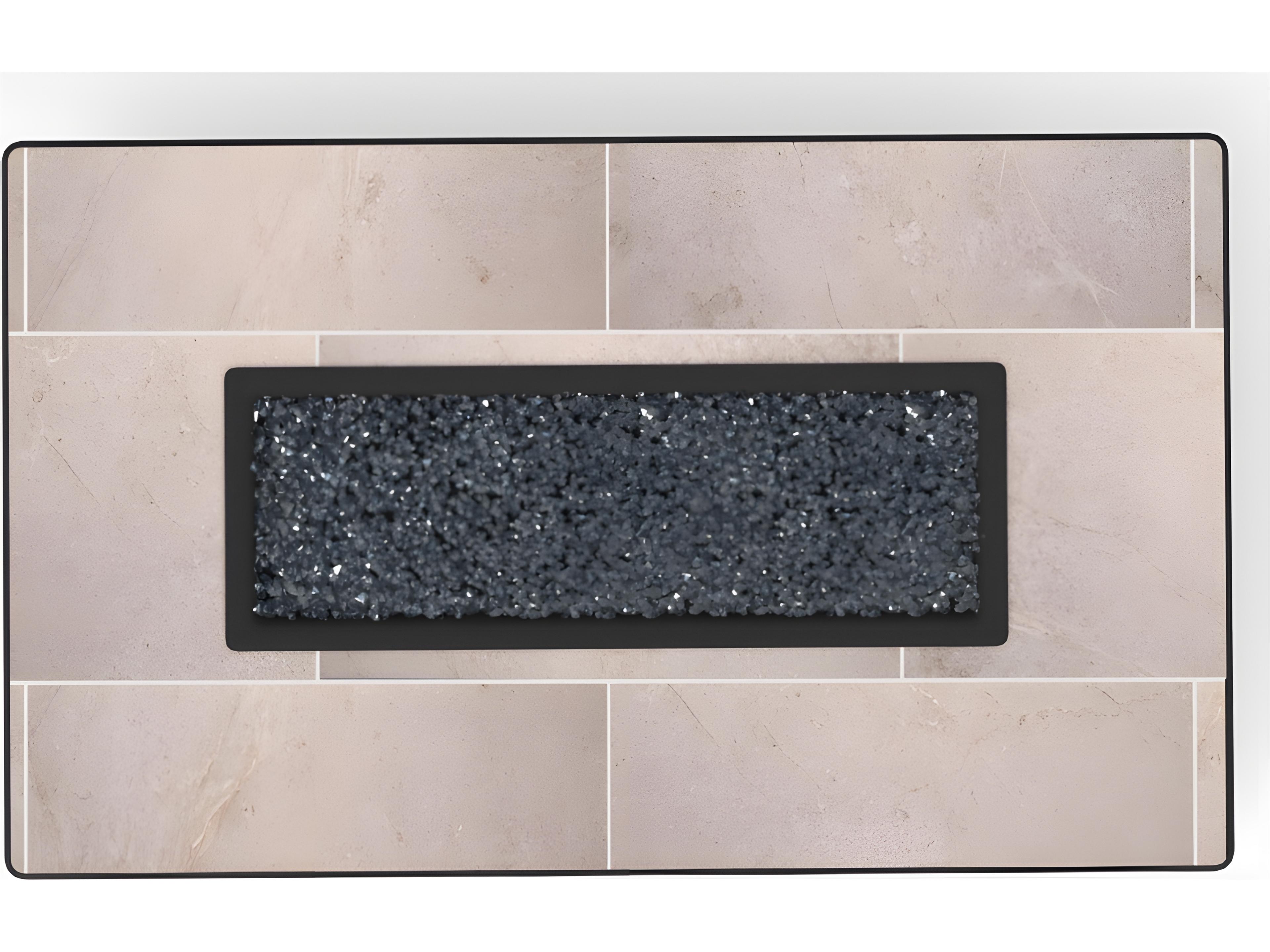 OW Lee Casual Fireside Capri Wrought Iron Rectangular Occasional Height Outdoor Patio Fire Pit Table