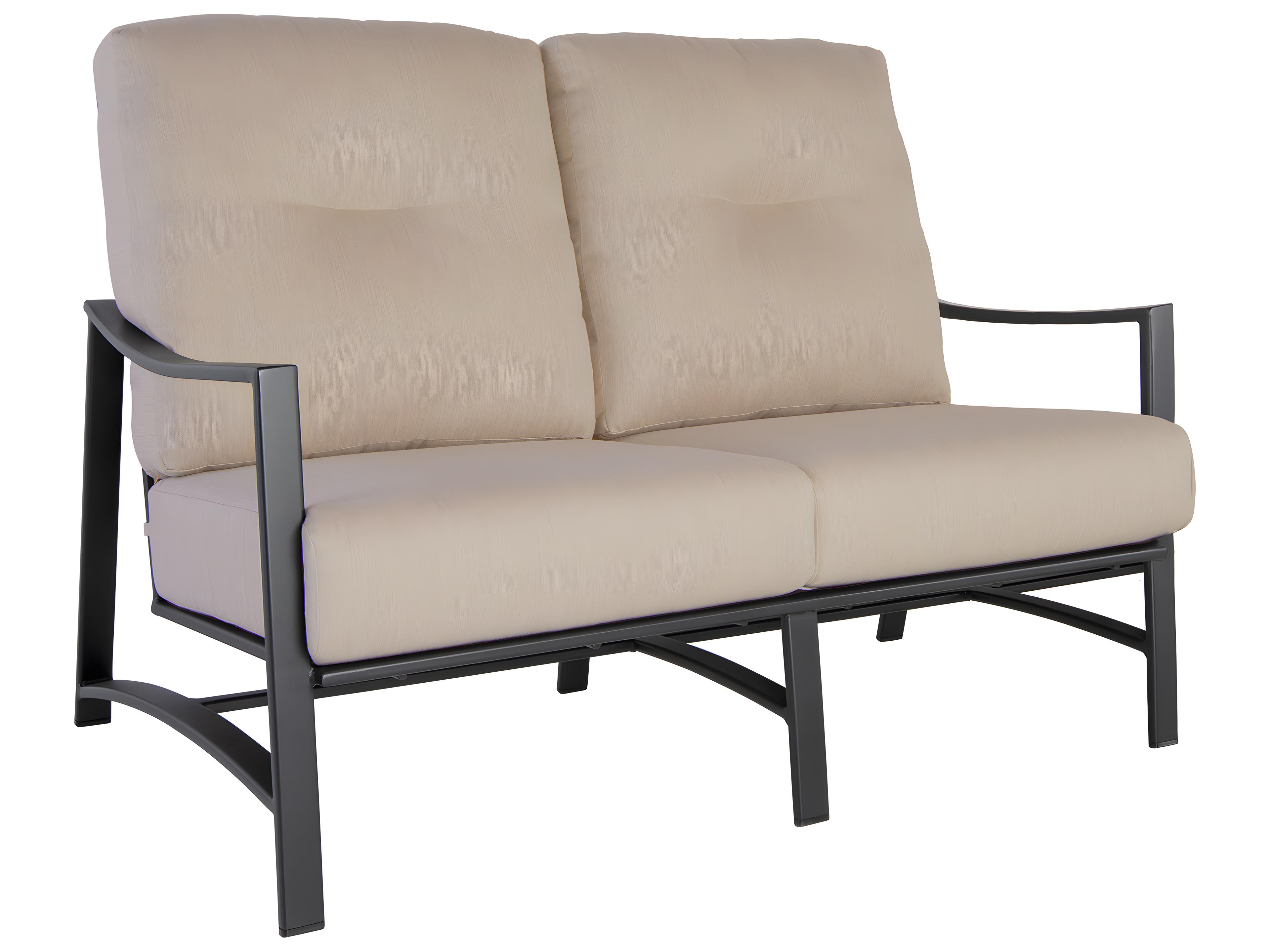Avana Cushion Aluminum Patio Loveseat