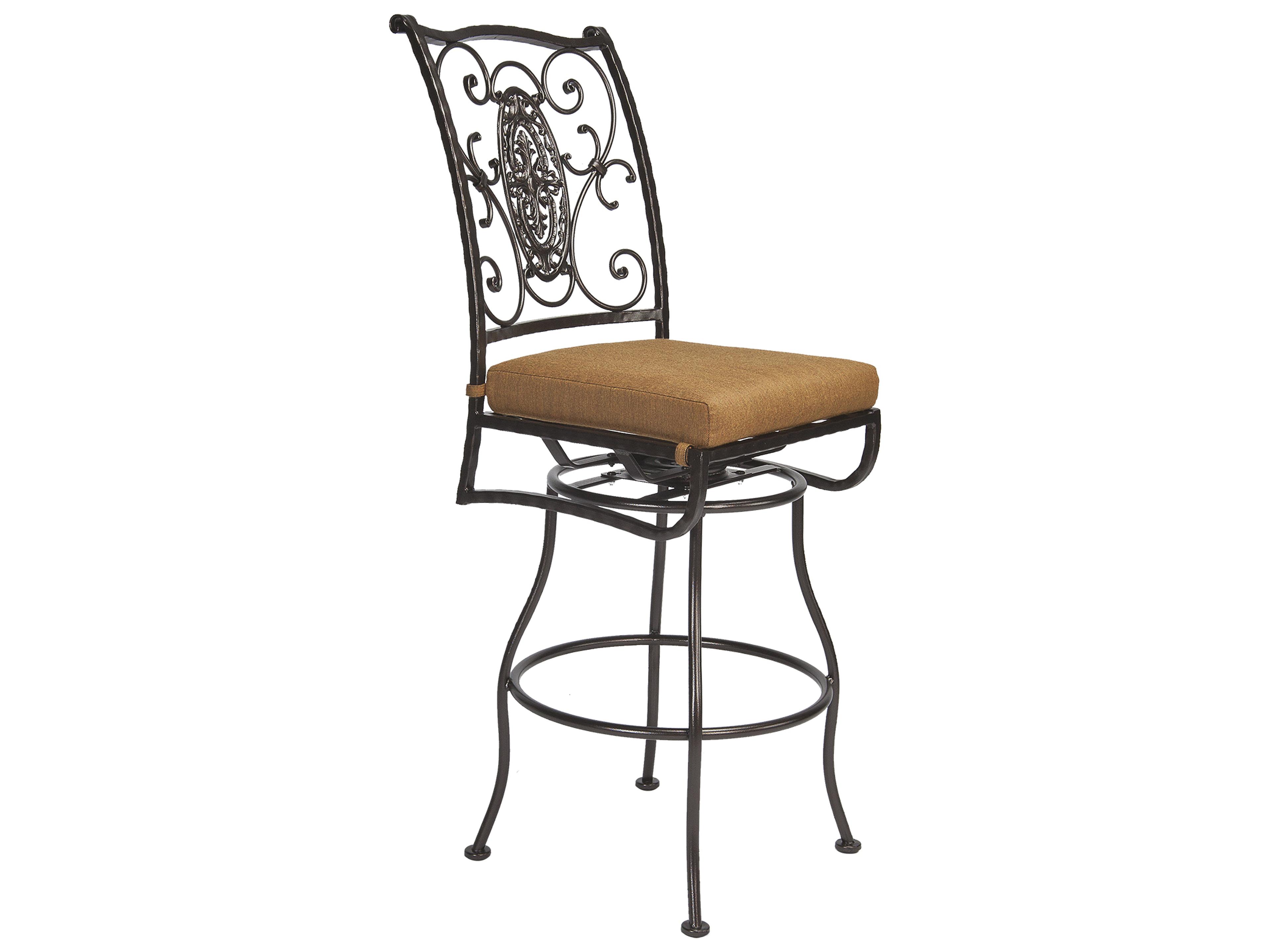 San Cristobal Wrought Iron Cushion Bar Stool