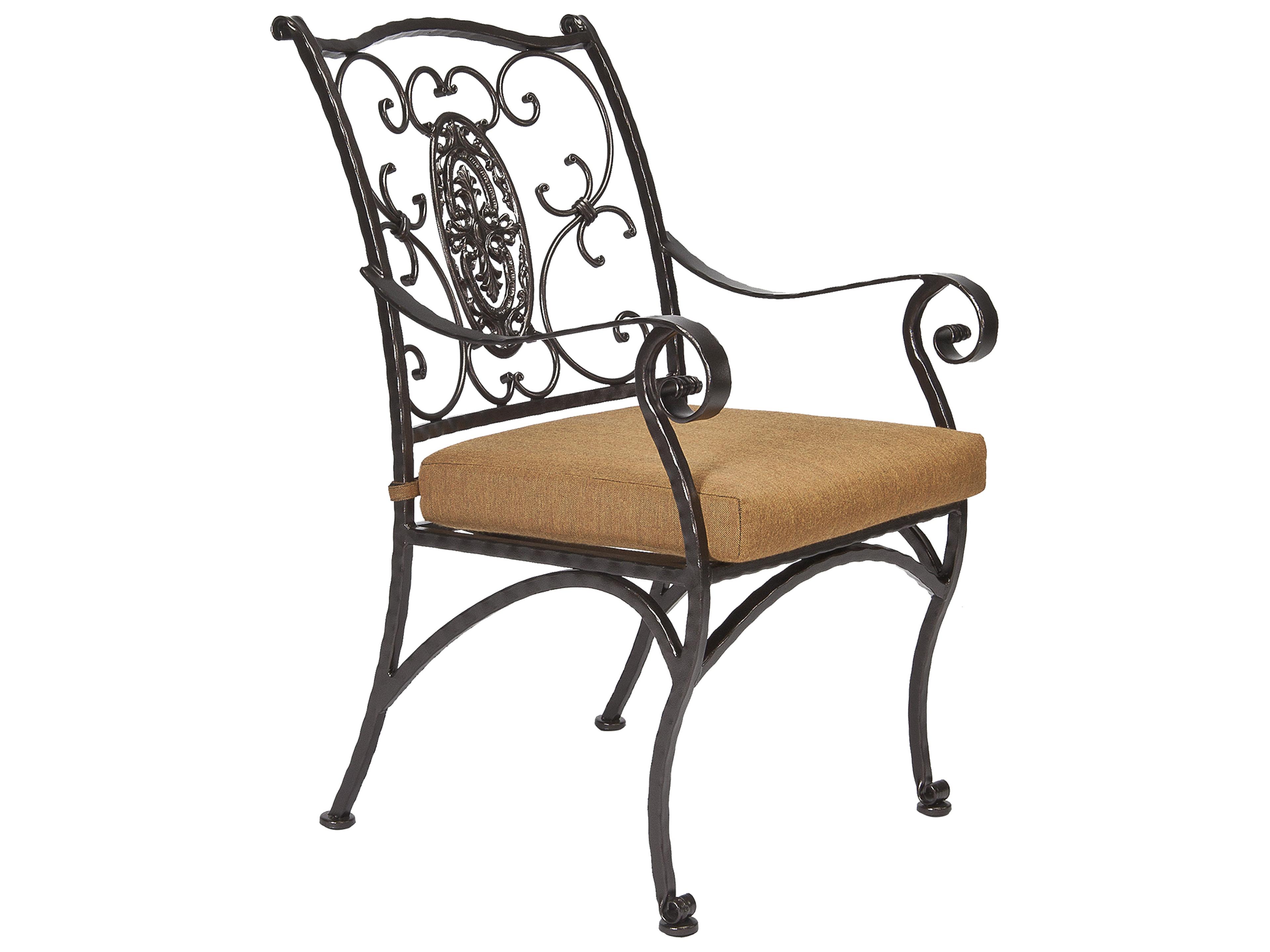 San Cristobal Wrought Iron Cushion Dining Chair