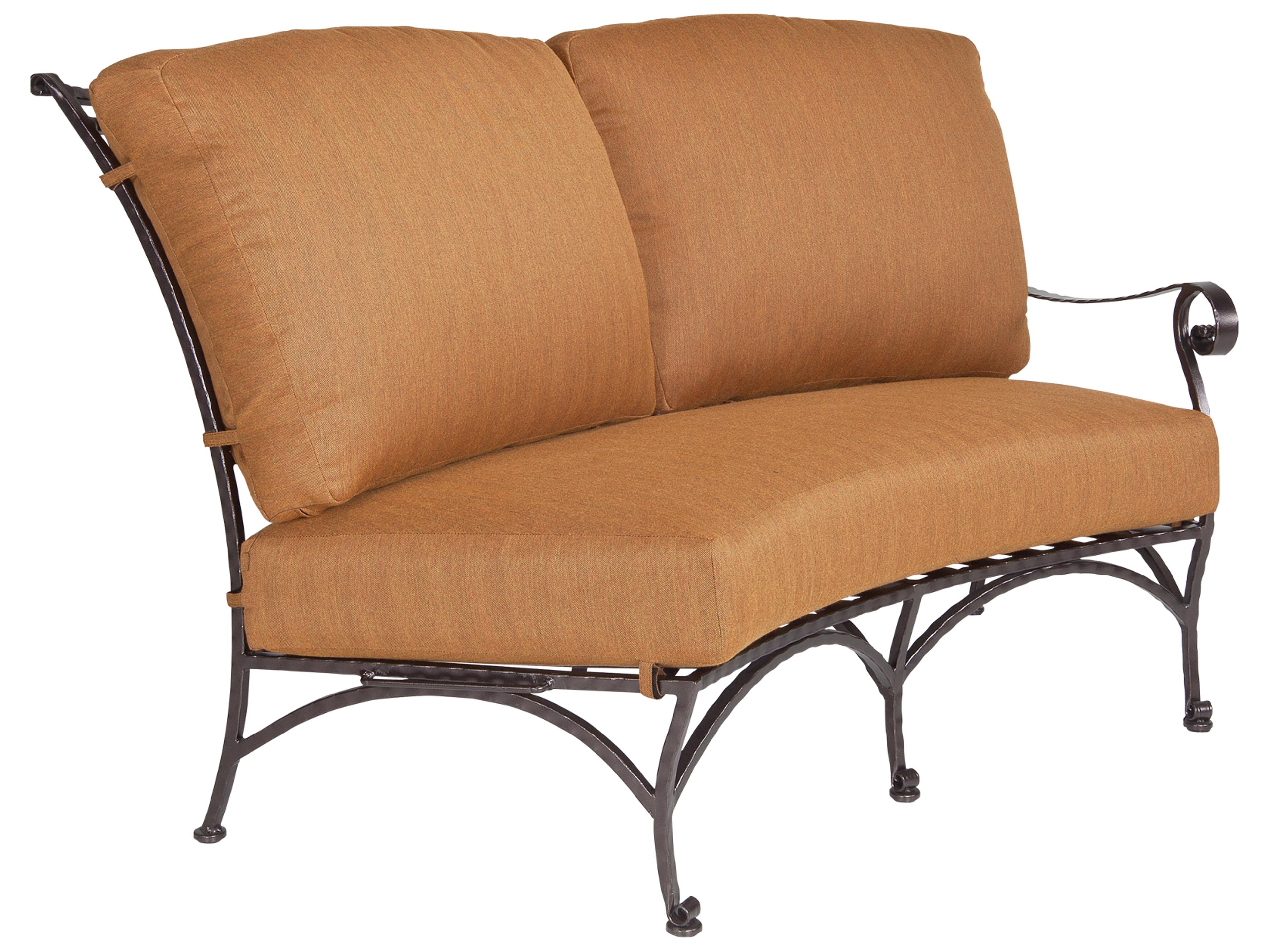San Cristobal Wrought Iron Cushion Loveseat