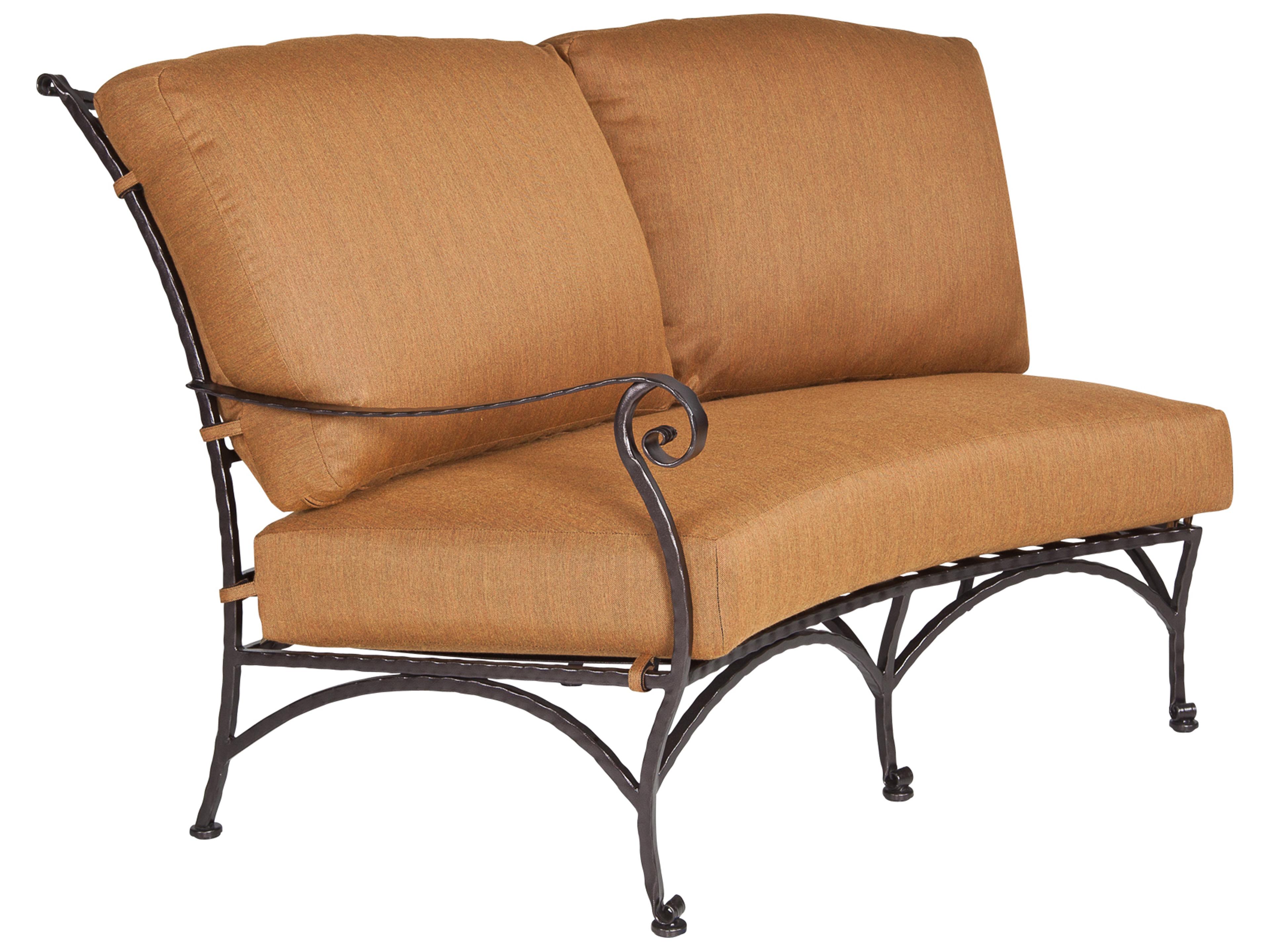 San Cristobal Wrought Iron Cushion Loveseat