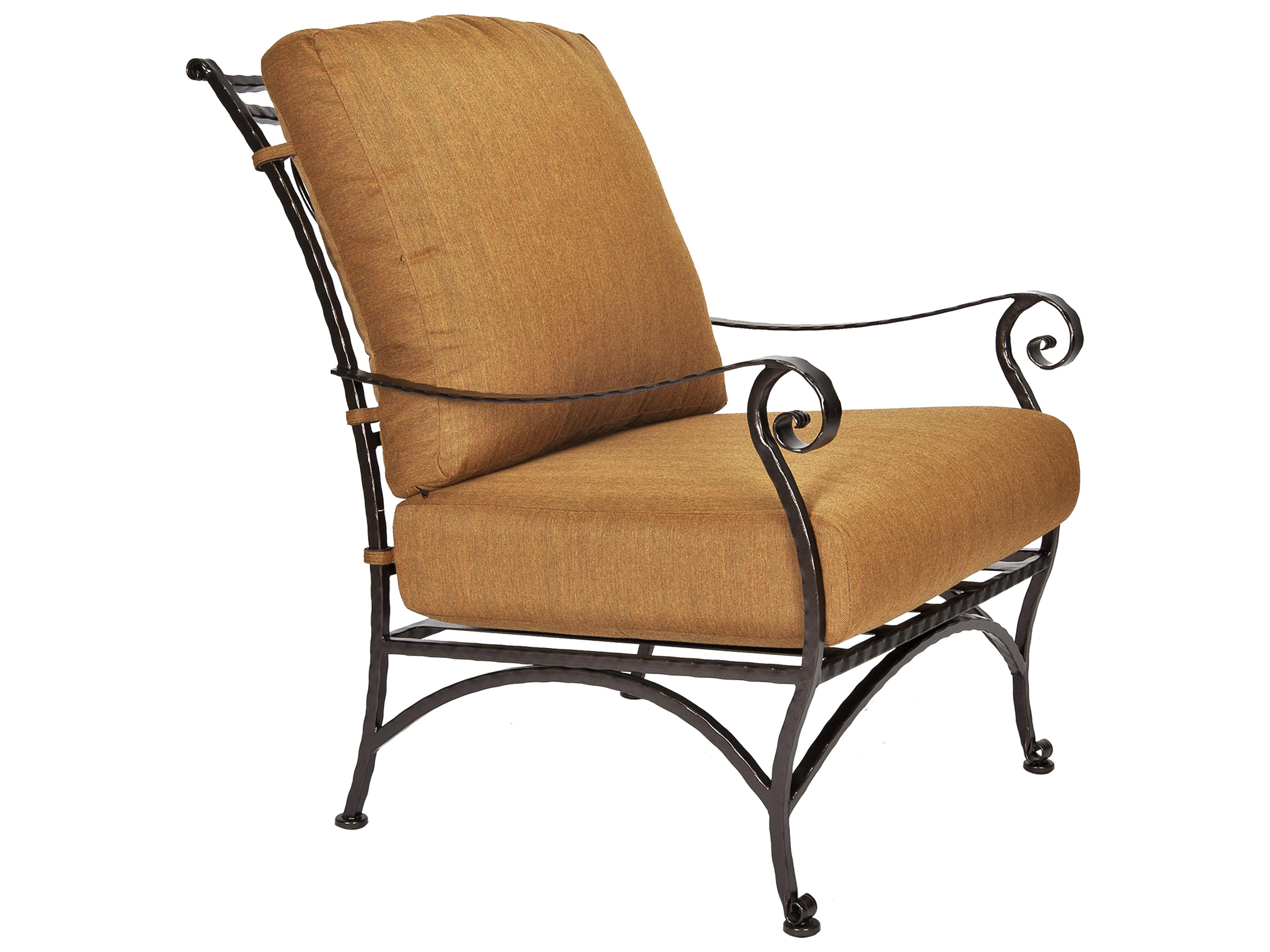 San Cristobal Wrought Iron Cushion Lounge Chair