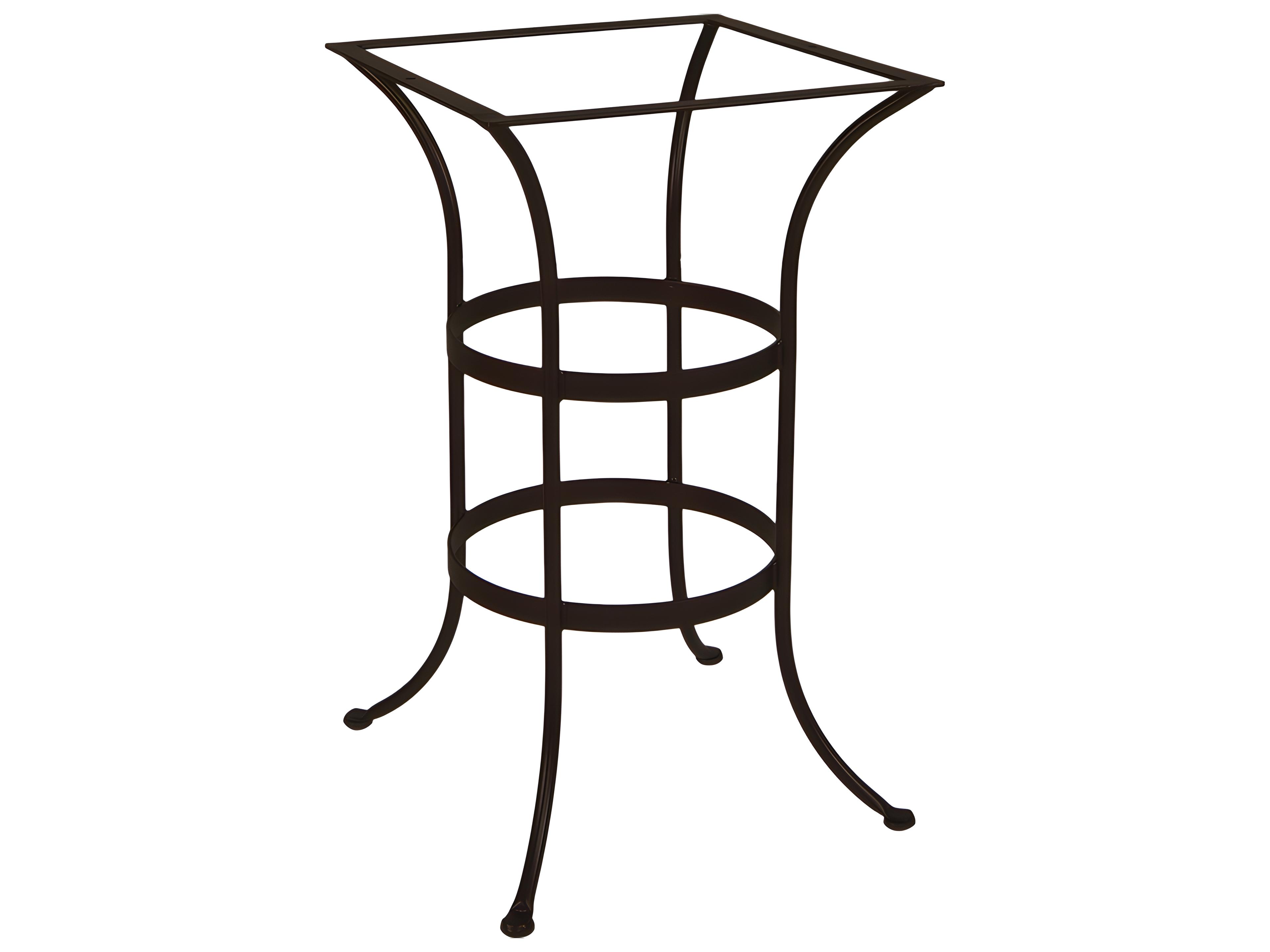Wrought Iron Square Bar Table Base