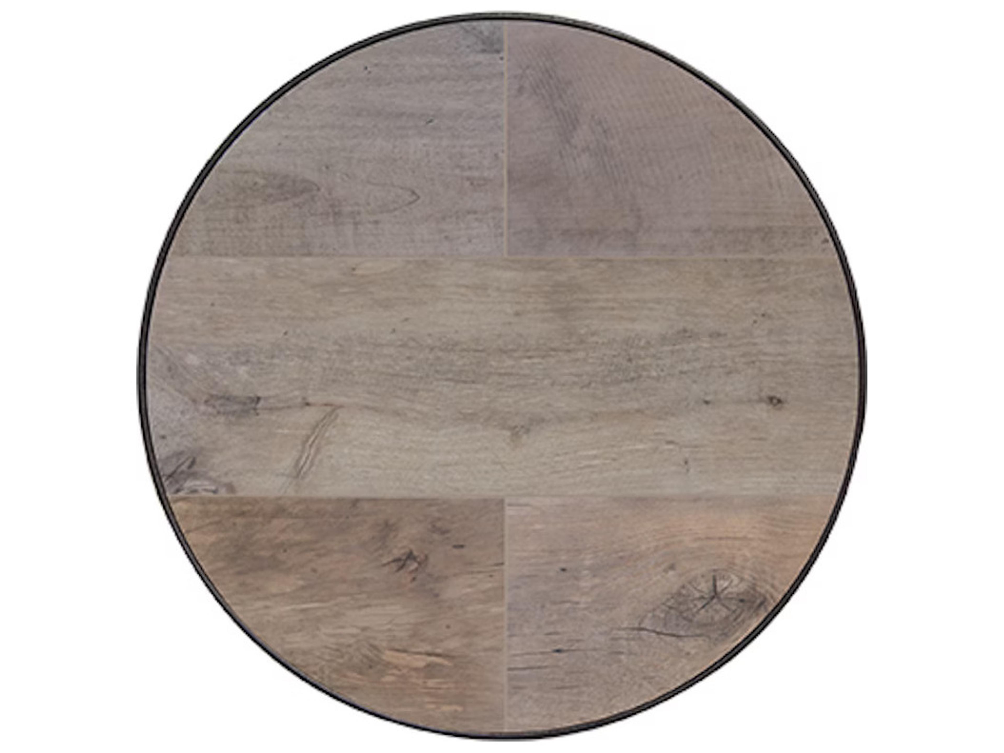 Dakota Porcelain Round Table Top Aluminum Rim