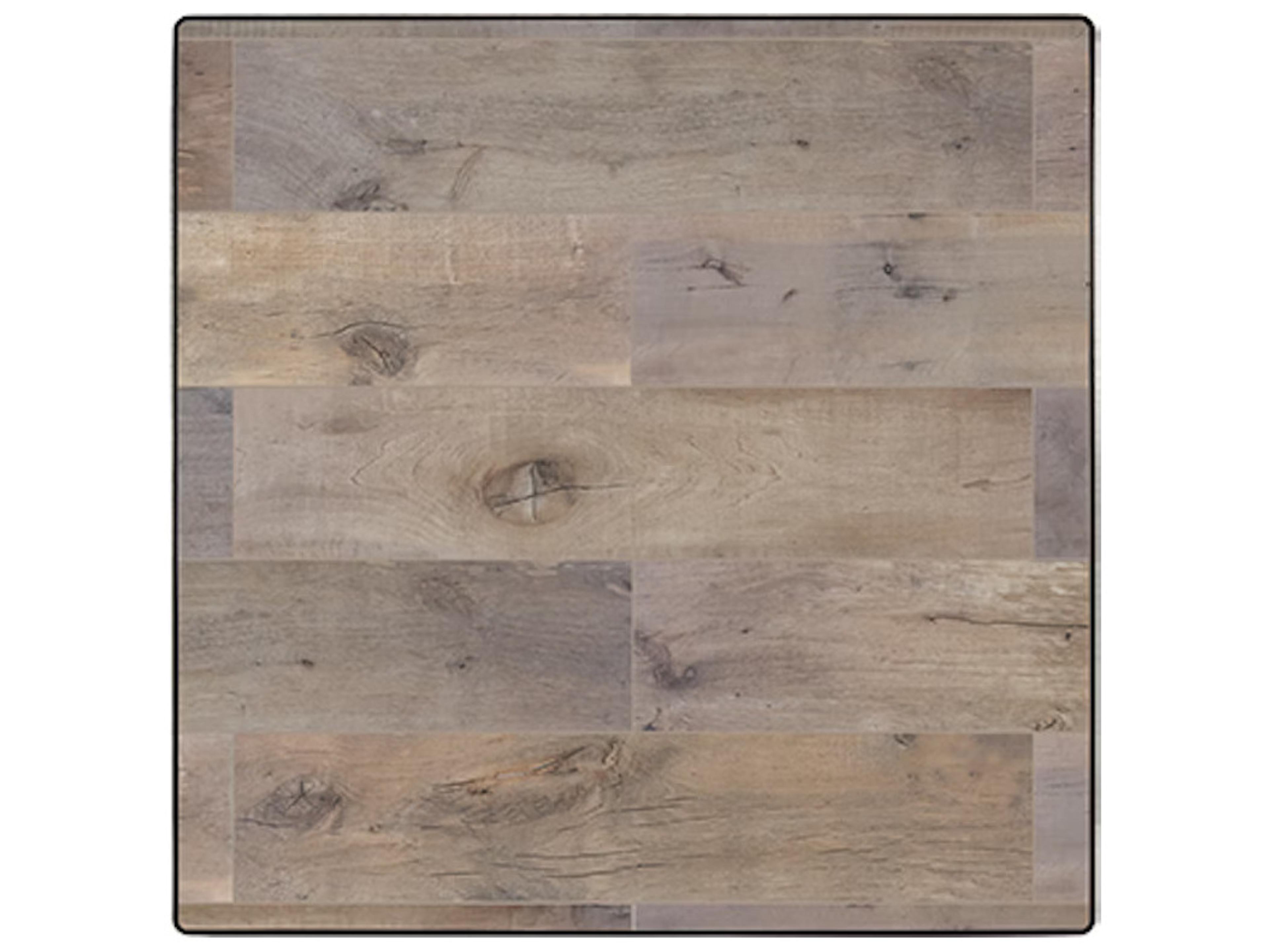 Dakota Porcelain Square Table Top Aluminum Rim