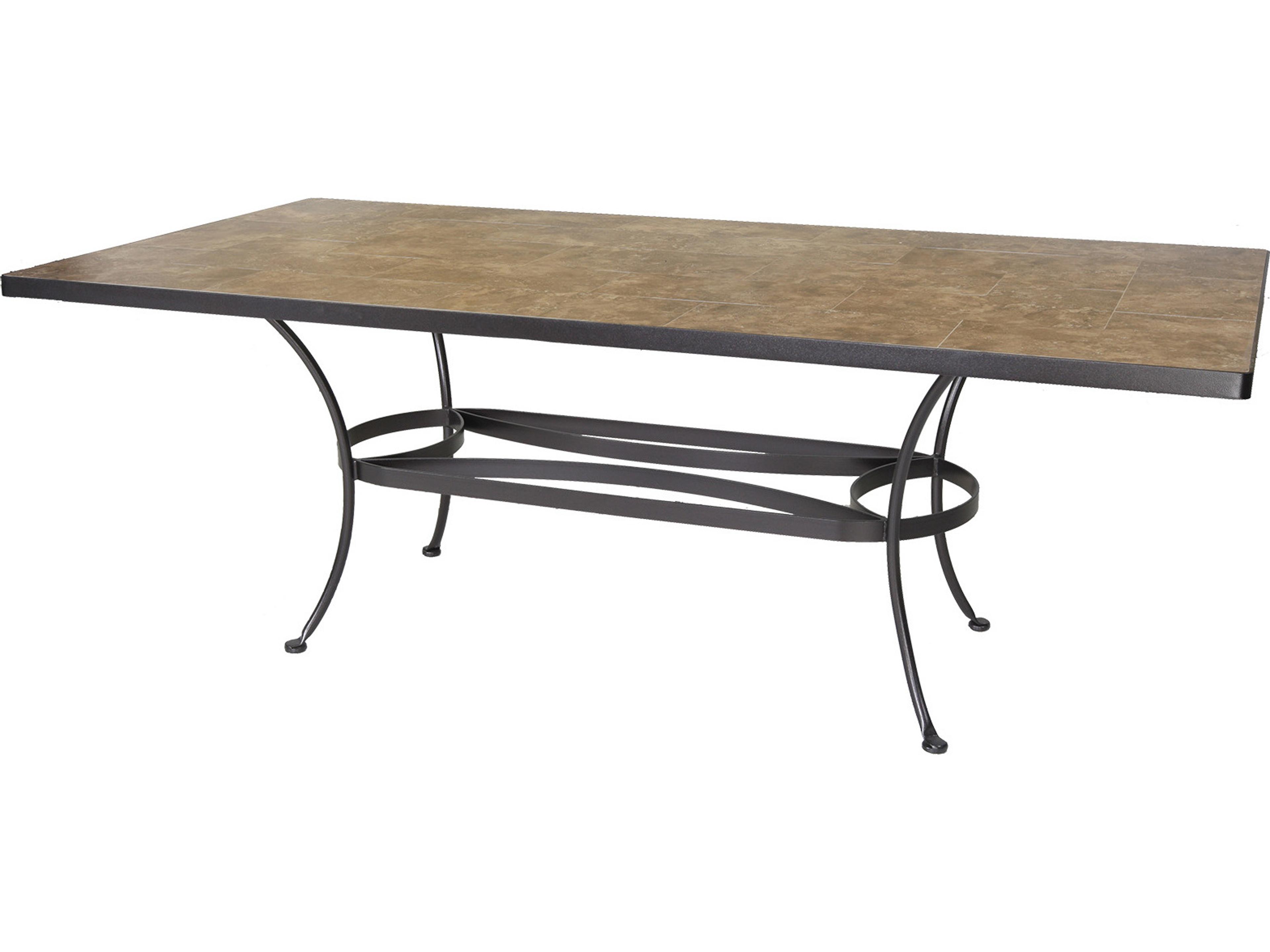 OW Lee Wrought Iron Rectangular Dining Table Base