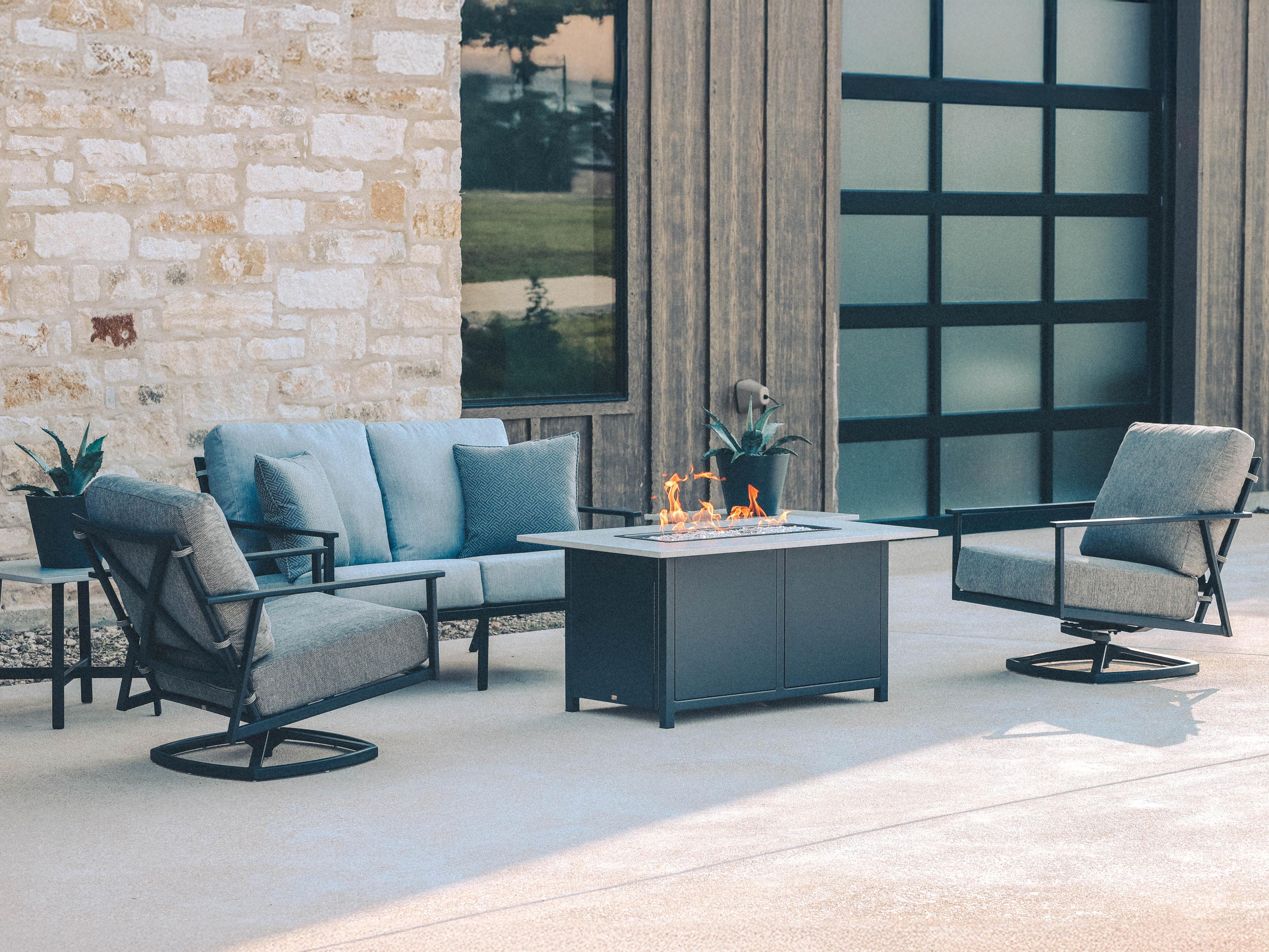 Marin Aluminum Cushion Lounge Set