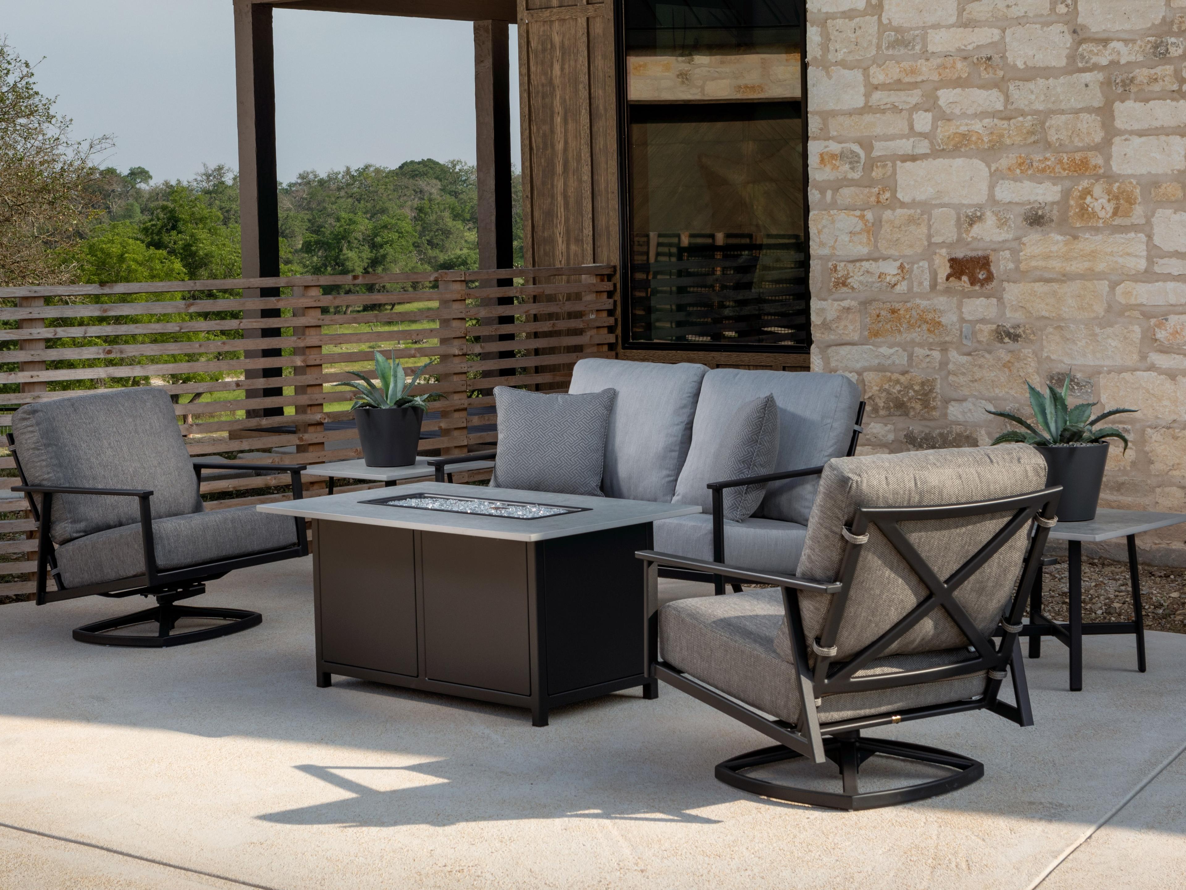 Marin Aluminum Cushion Lounge Set