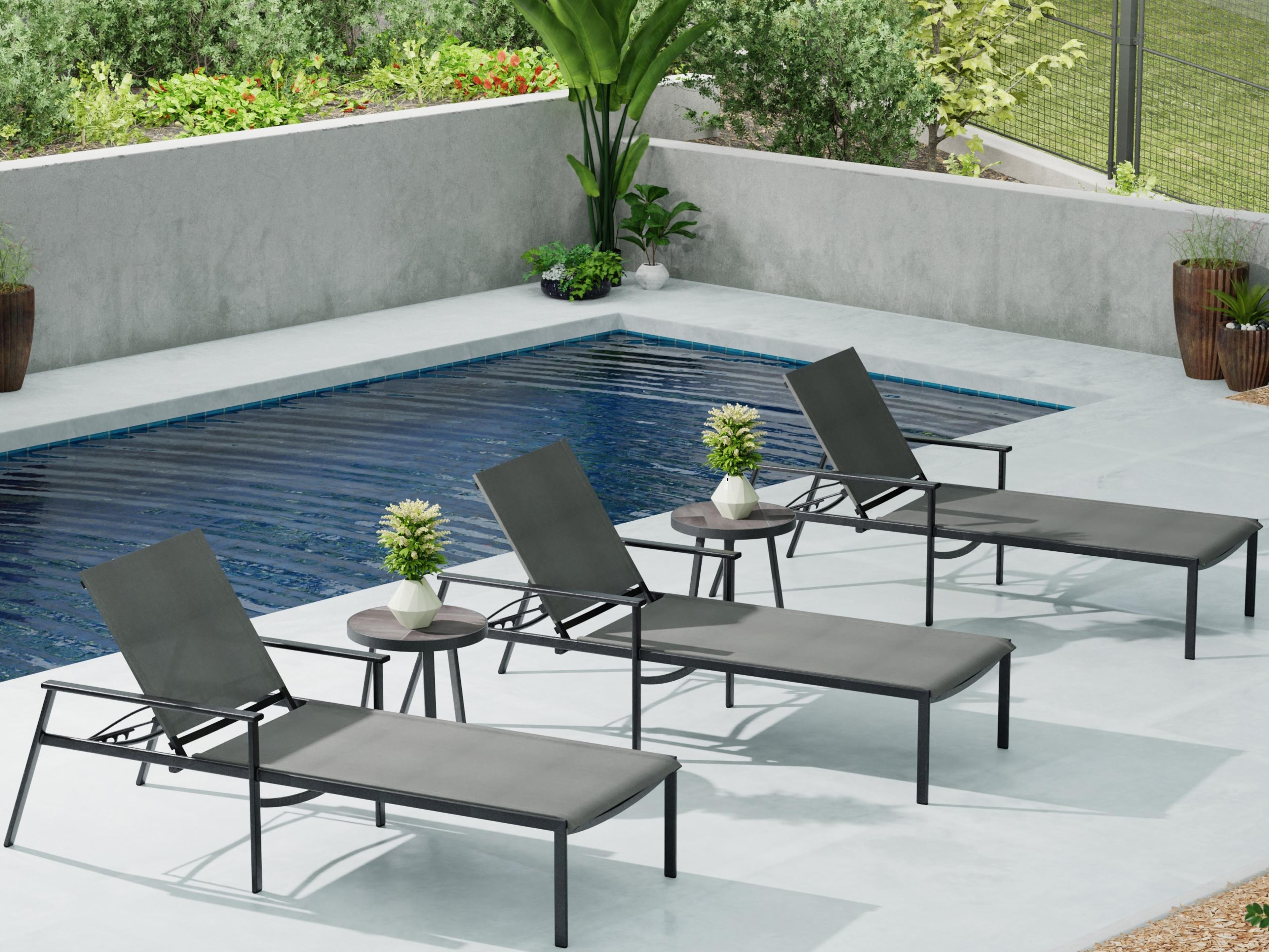 Marin Aluminum Sling Lounge Set