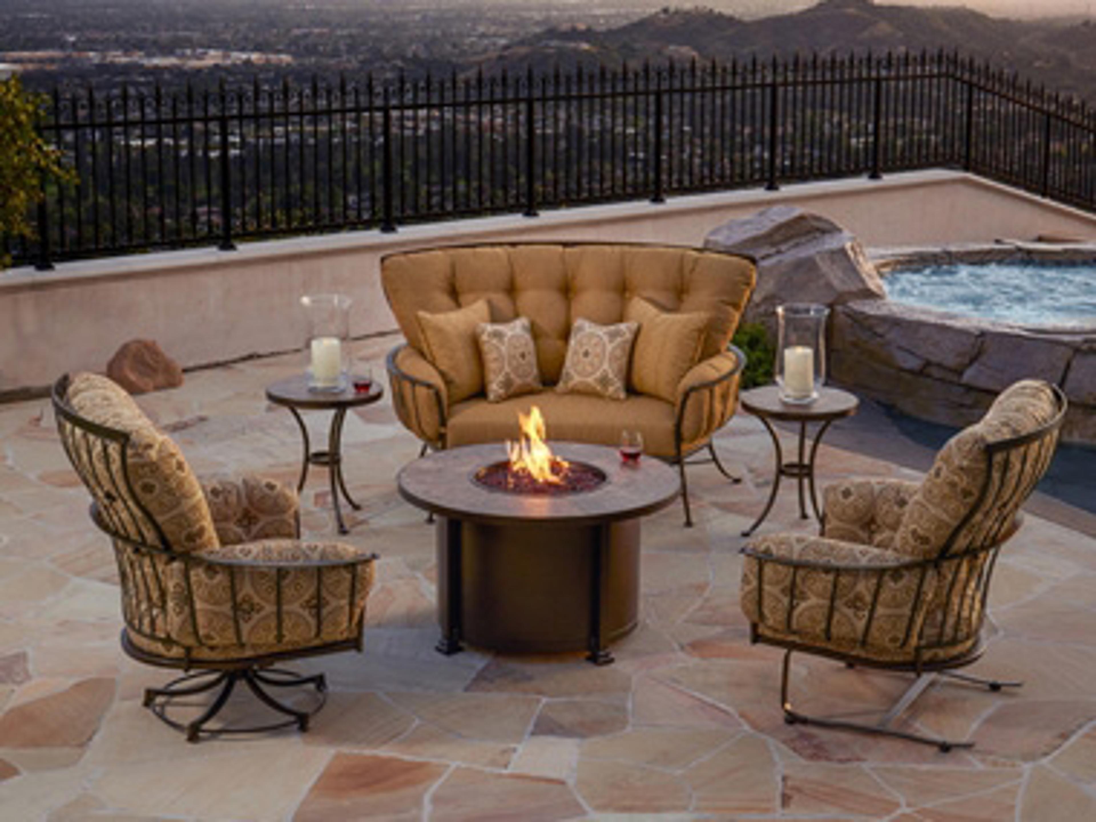 Monterra Wrought Iron Outdoor Lounge Set