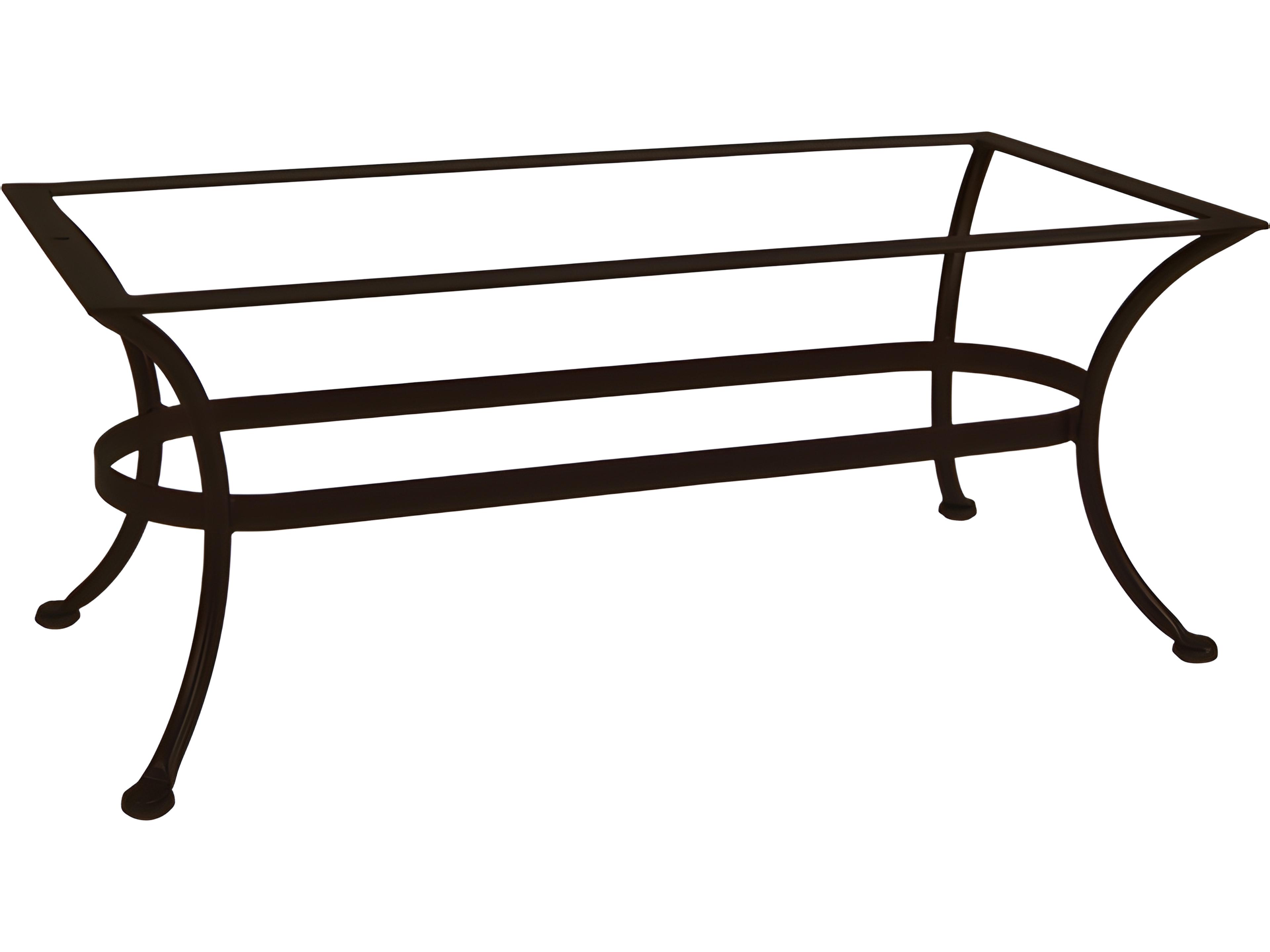 Wrought Iron Rectangular Coffee Table Base